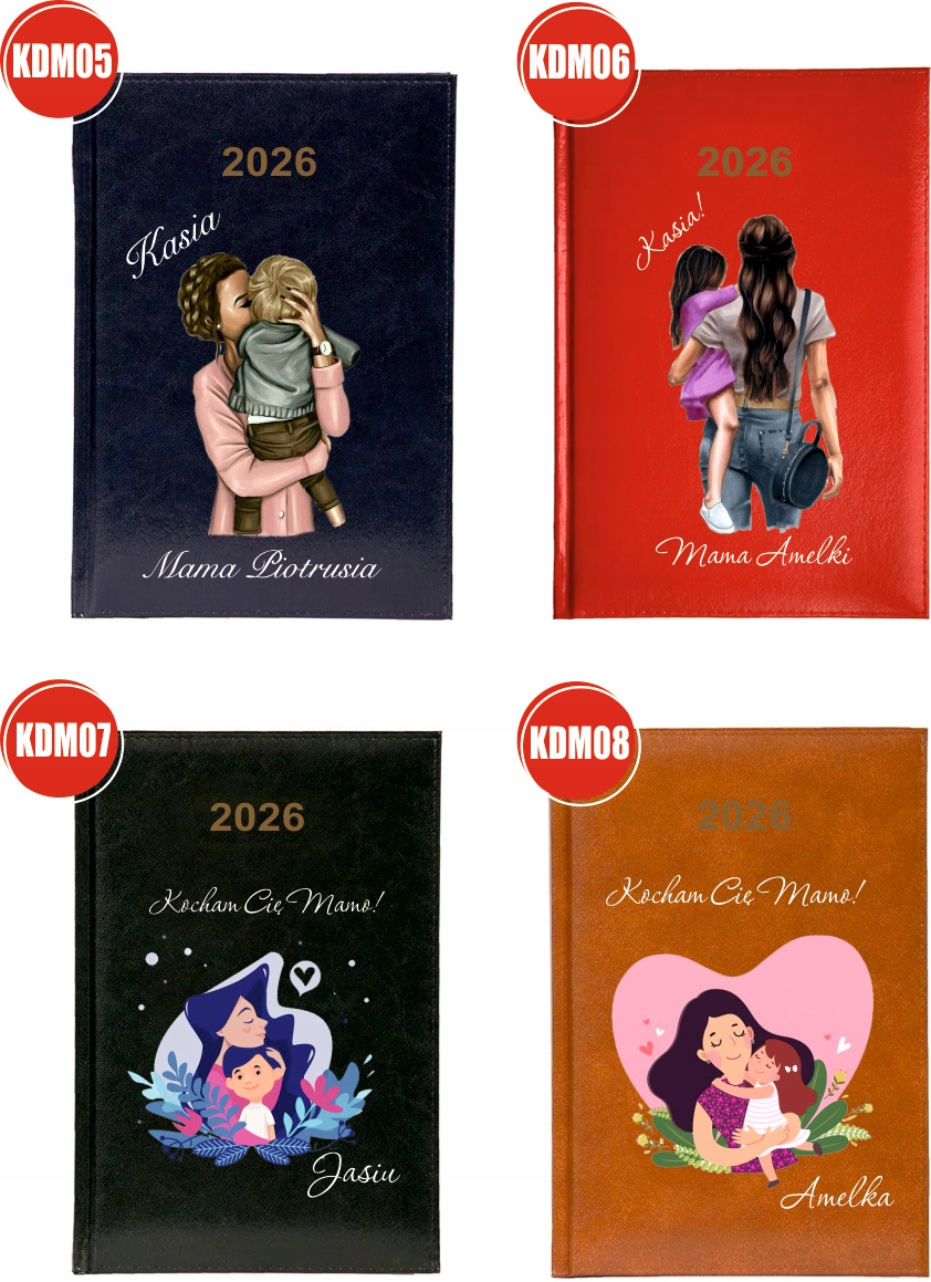 Kalendarz A5 2026 tygodniowy KSIĄŻKOWY DLA DZIADKA personalizowany
