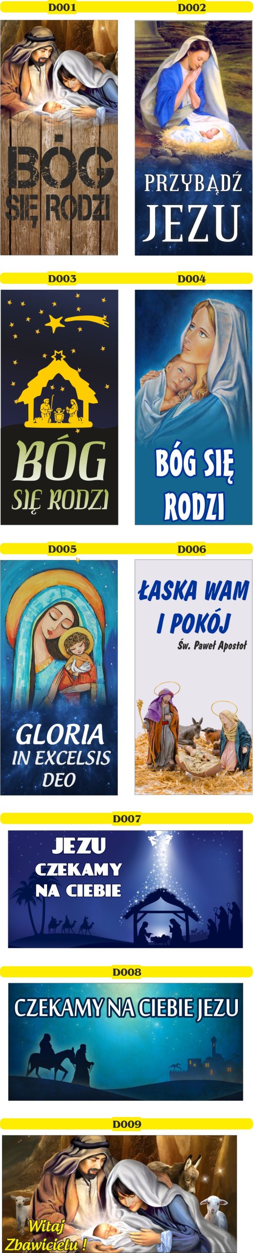 BANER NA BOŻE CIAŁO dekoracja OŁTARZA gotowy 2x1m