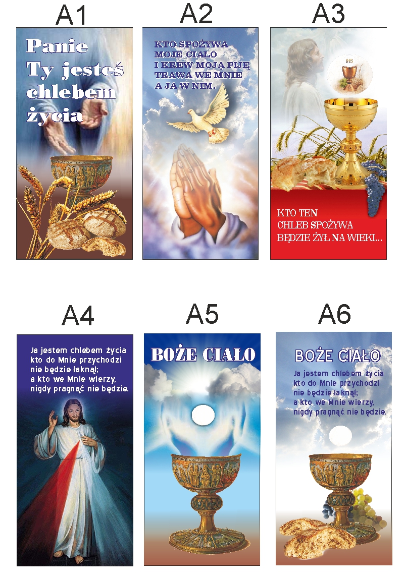 BOŻE CIAŁO Baner na ołtarz ołtarze dekoracja obraz