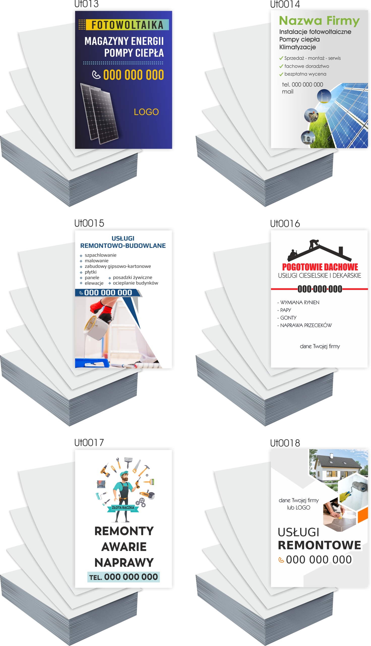 Ulotki A5 reklamowe firmowe TRAWNIKI GOTOWY PROJEKT GRATIS 100 szt