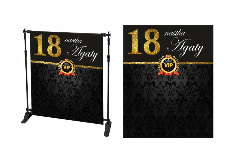 TŁO FOTOGRAFICZNE ścianka do zdjęć 18stka urodziny