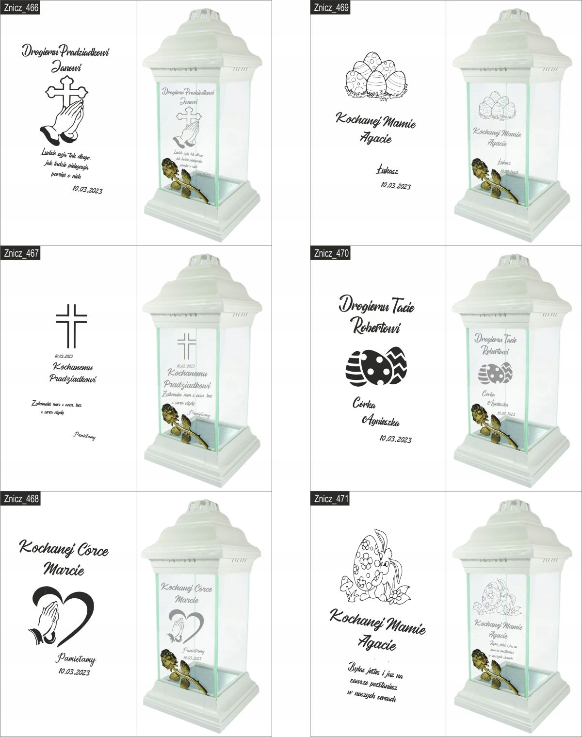 ZNICZ kapliczka dla PRADZIADKA grawer DEDYKACJA