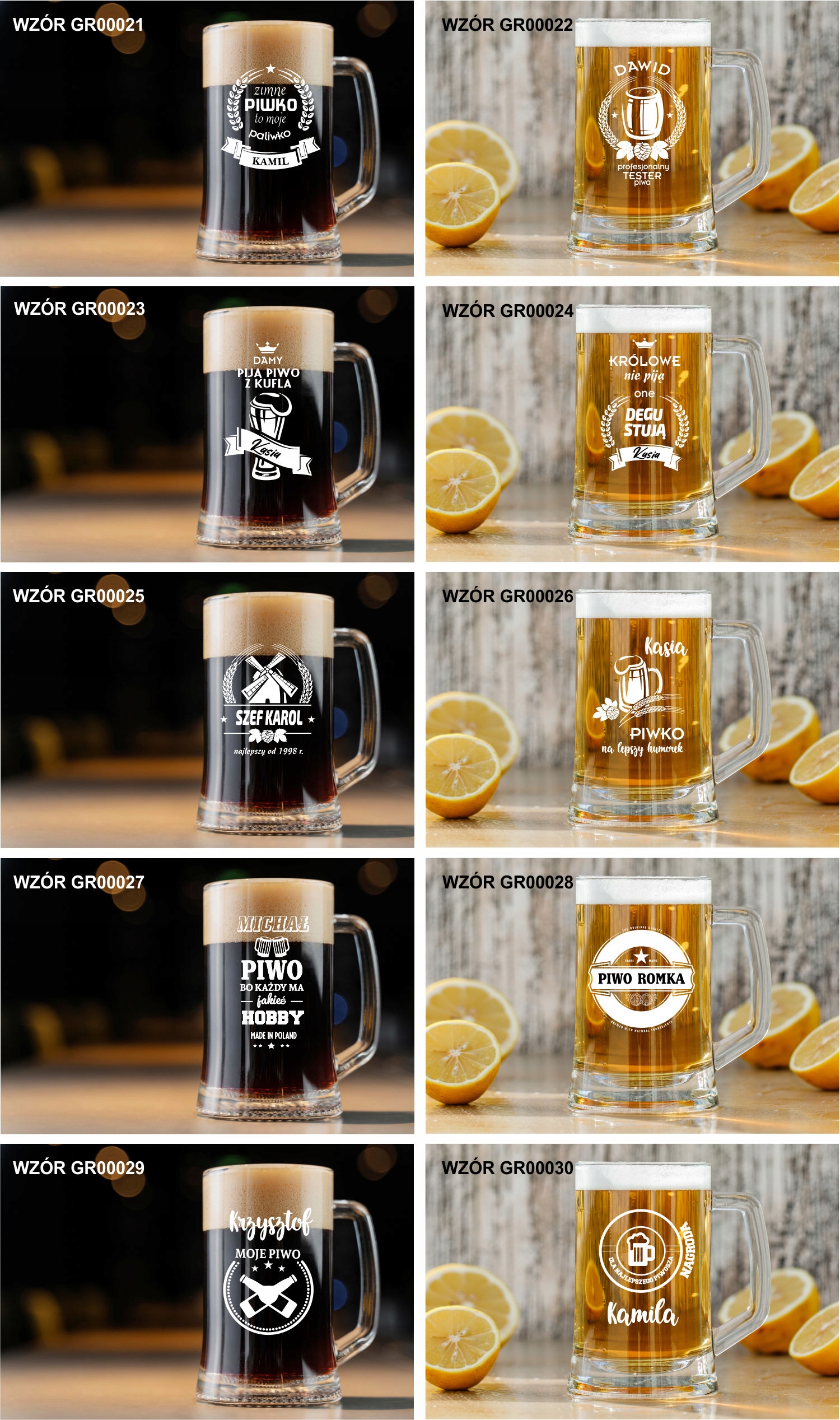 Kufel do Piwa Z GRAWEREM PREZENT dla DZIADKA