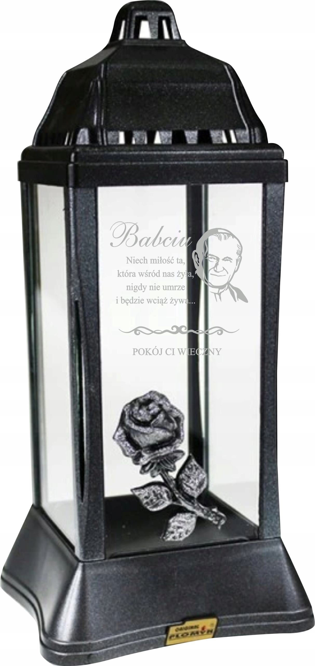 ZNICZ LAMPION z dedykacją TWOIM GRAWEREM dla babci