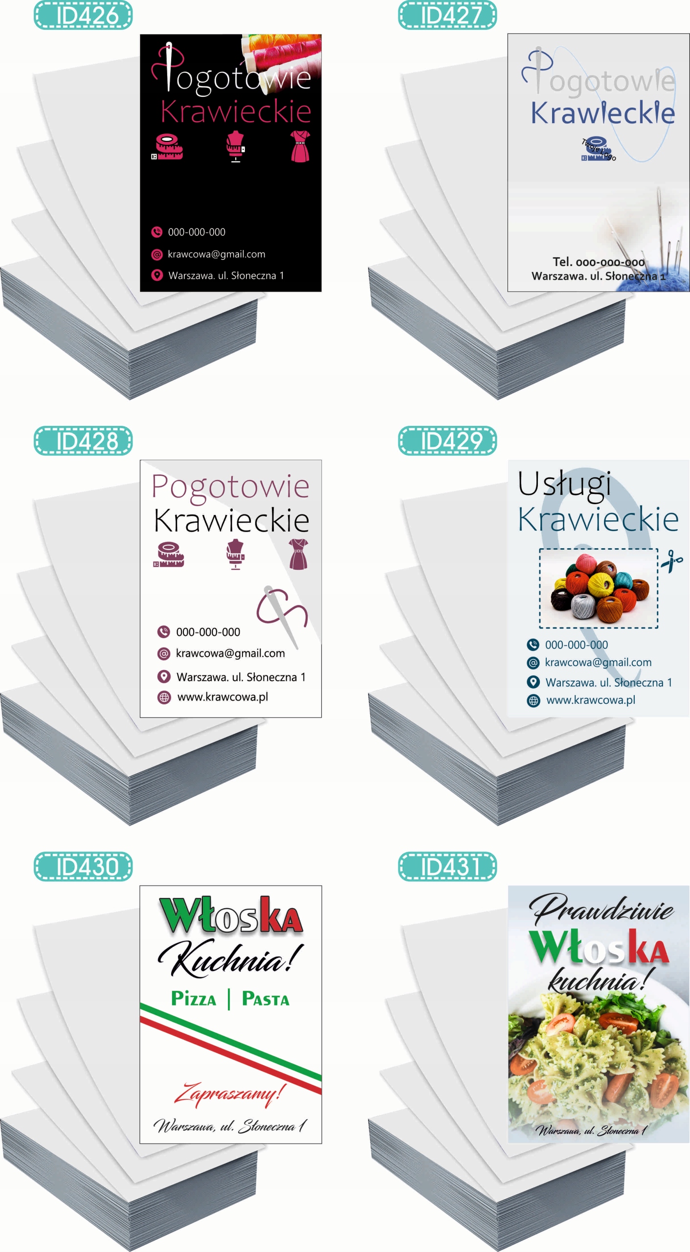 Ulotki A4 reklamowe firmowe 1000szt różne wzory BIURO PODRÓŻY