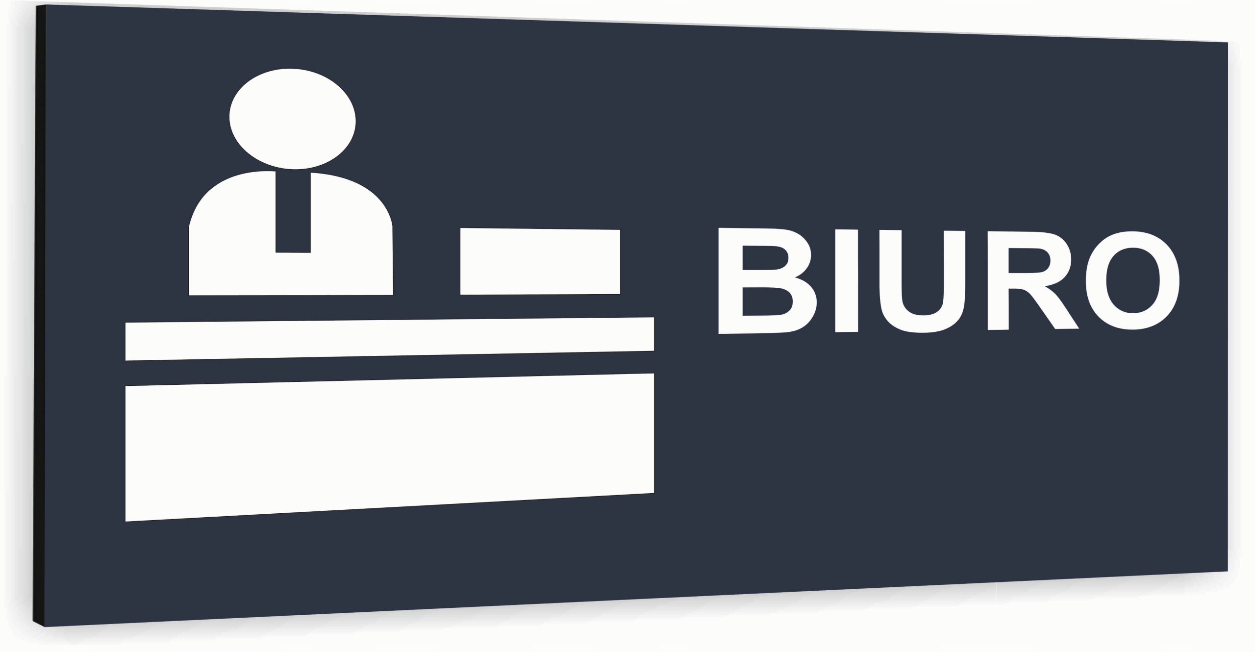 Tabliczka informacyjna ATRACYTOWA z dibondu BIURO DOWOLNY NADRUK