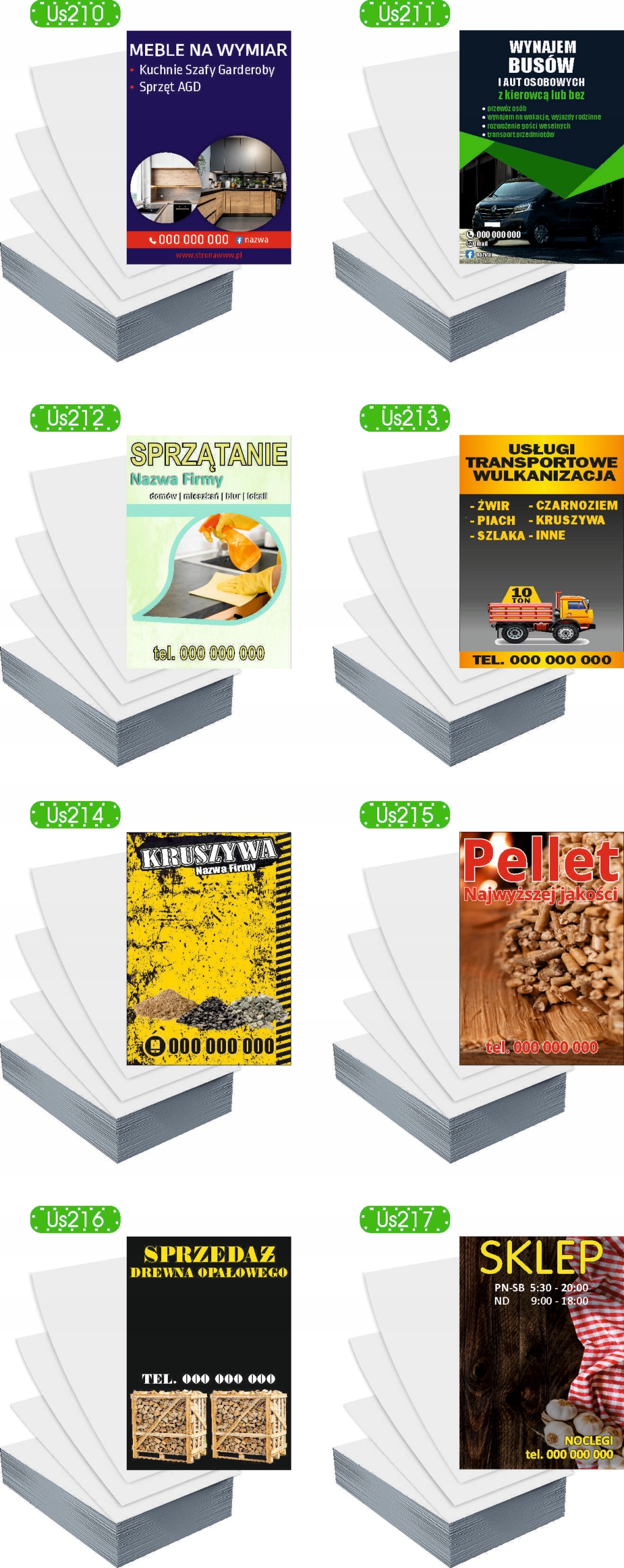 Ulotki A5 5000szt reklamowe firmowe różne wzory KOMPOZYCJE NAGROBNE