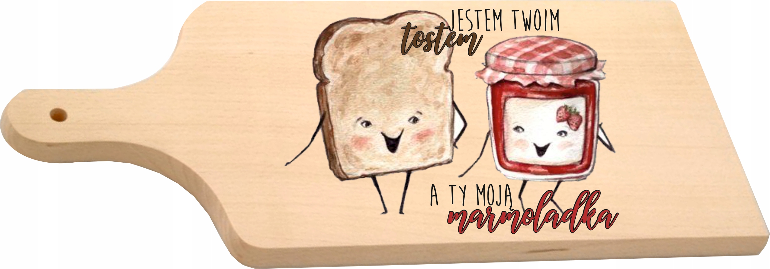 Deska z nadrukiem prezent WALENTYNKI super wzory