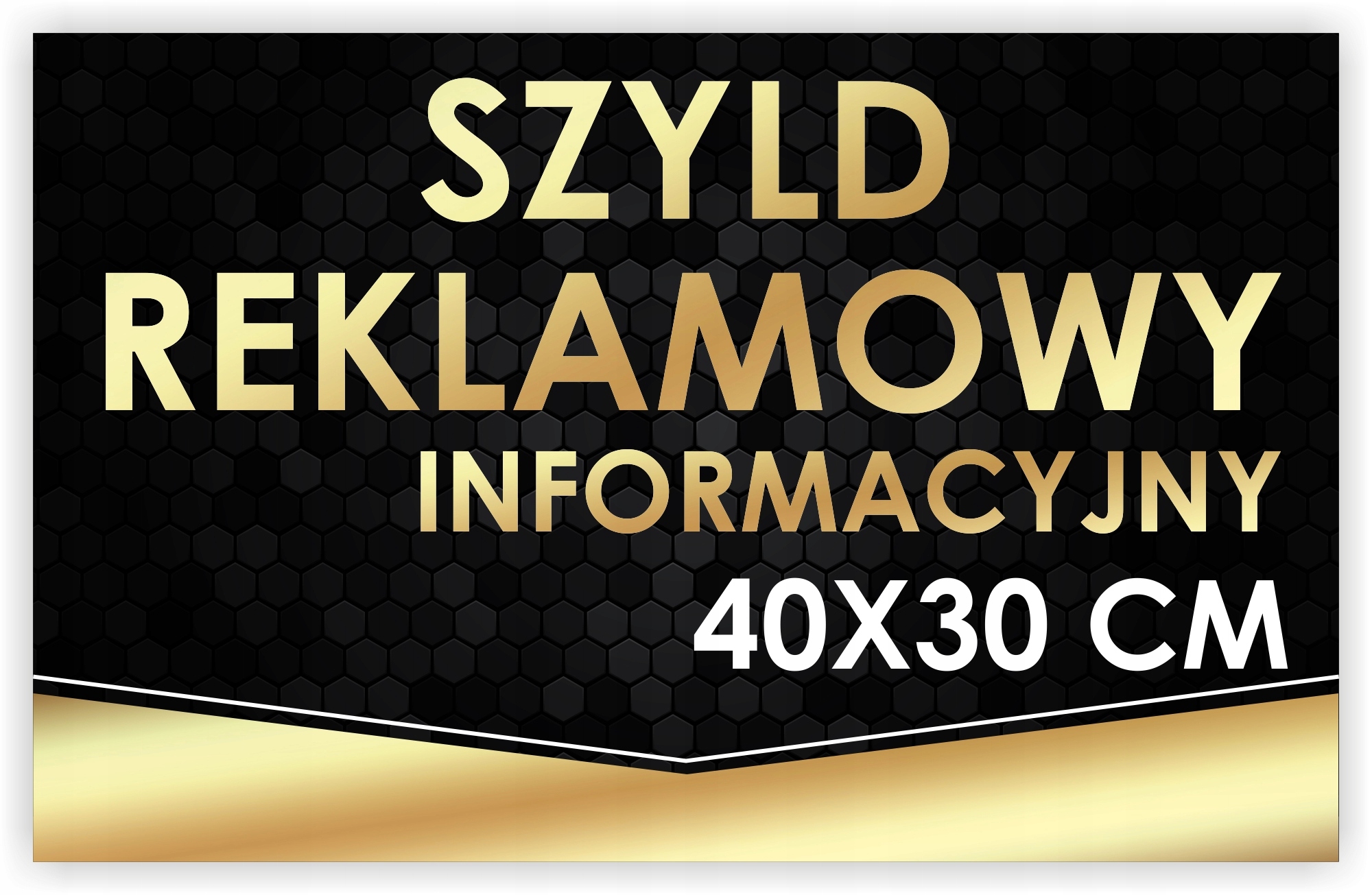 Tablica reklamowa SZYLD REKLAMOWY reklama firmowa z PROJEKTEM GRATIS 40x30