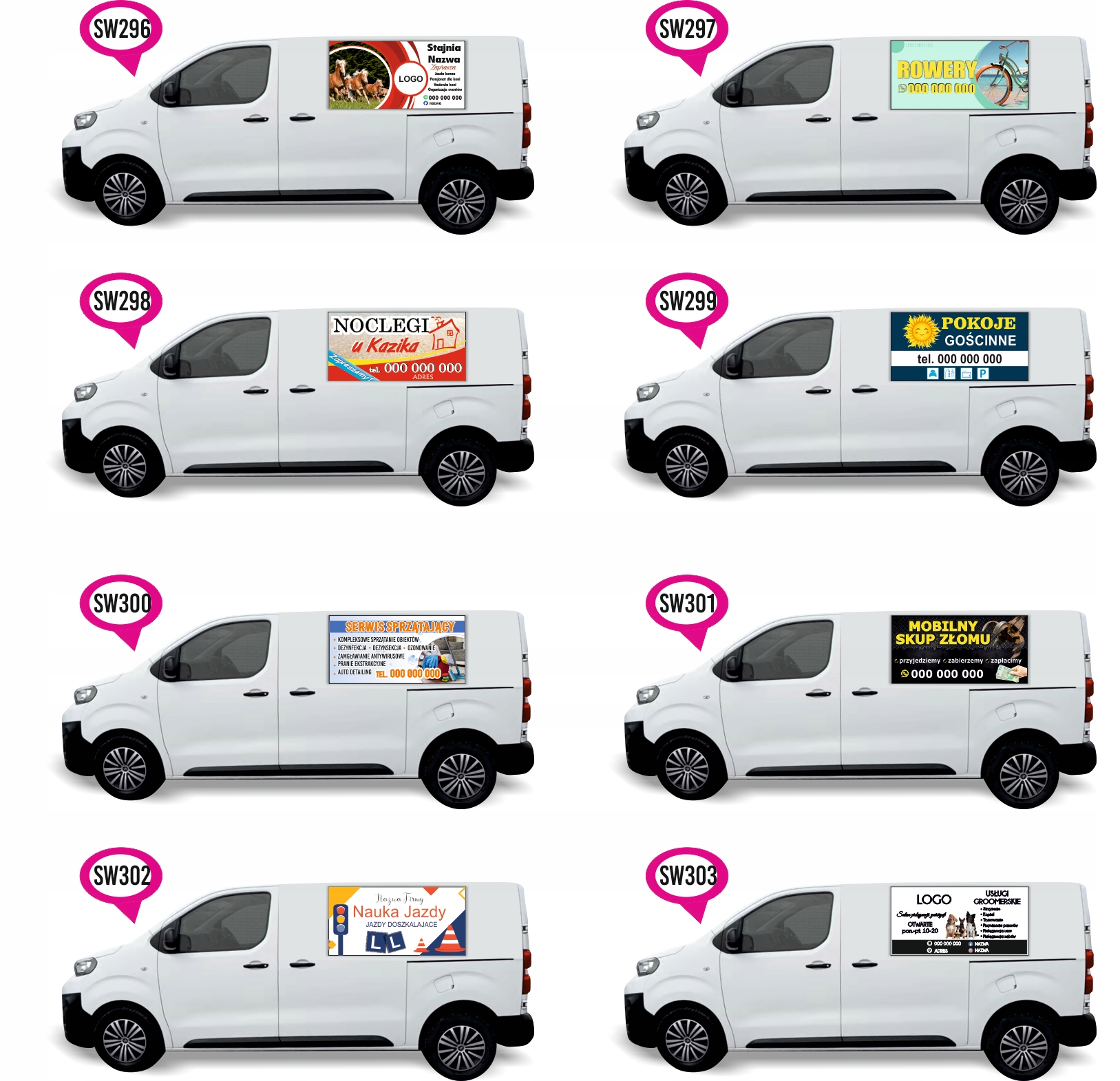 Naklejka Folia na samochód auto reklamowa USŁUGI REMONTOWO BUDOWLANE