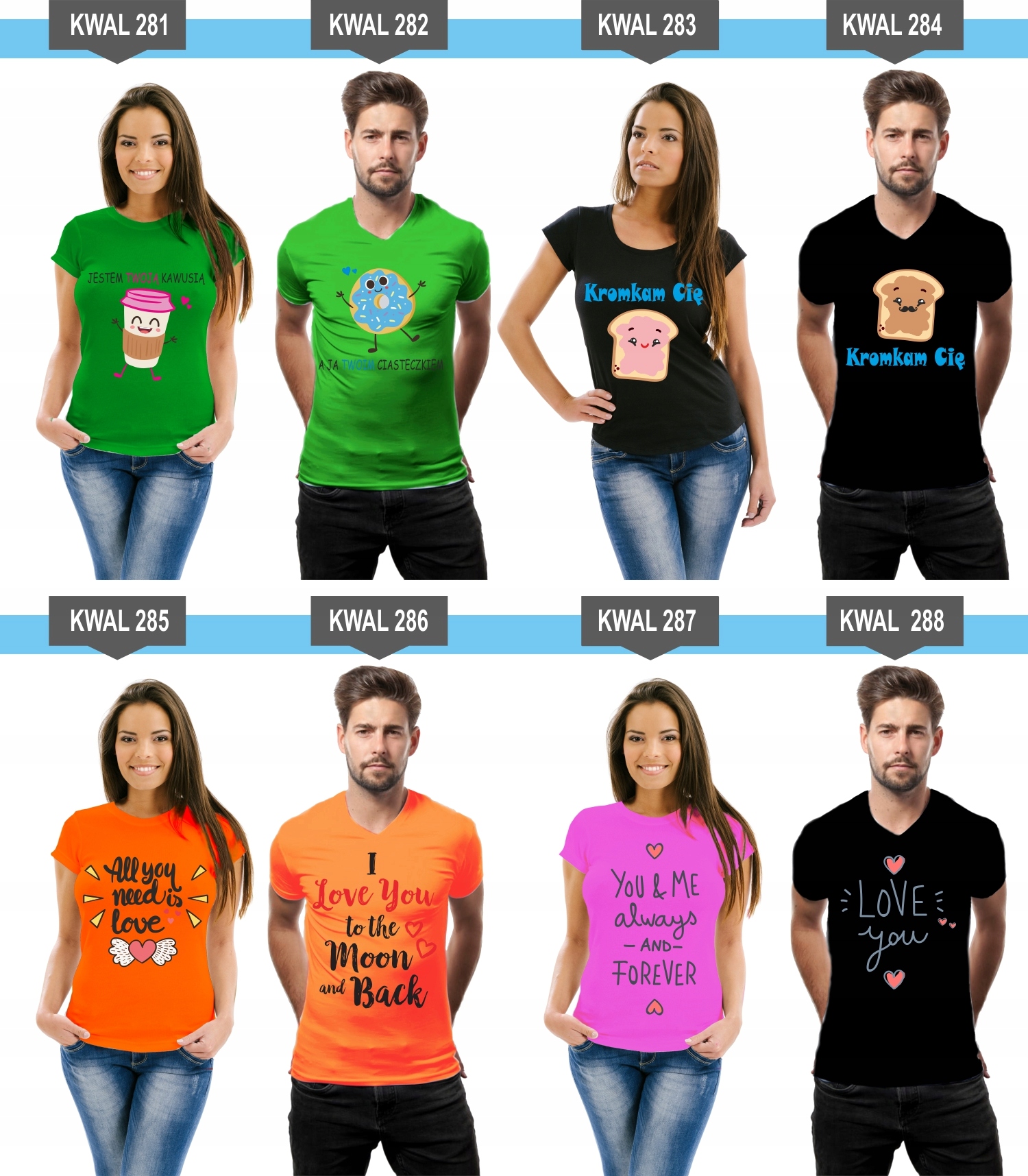 Koszulki z nadrukiem dla Par Prezent Mąż Żona