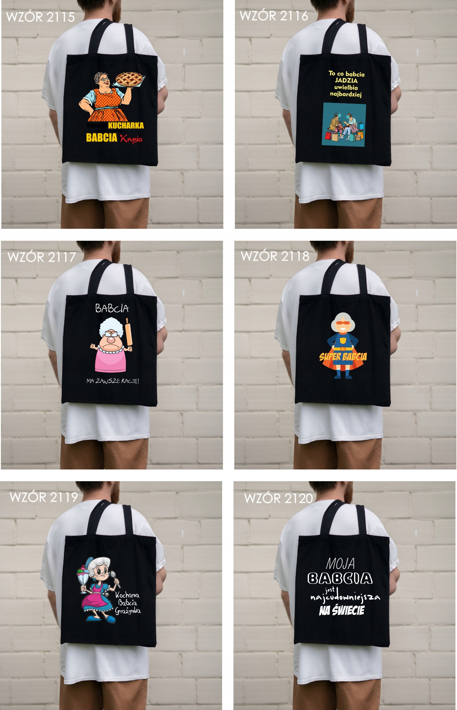 Eko Torba z imieniem PREZENT dla babci KOCHANA