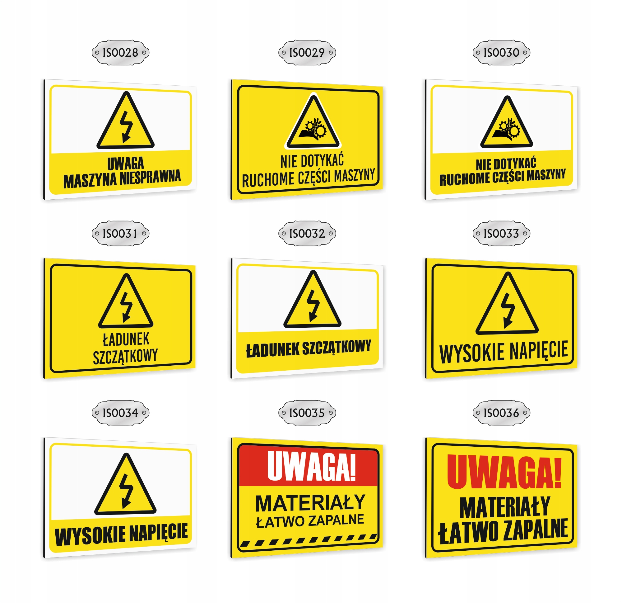 Tabliczka znak informacyjny dibond 20X15 UWAGA ROBOTY NA WYSOKOŚCI
