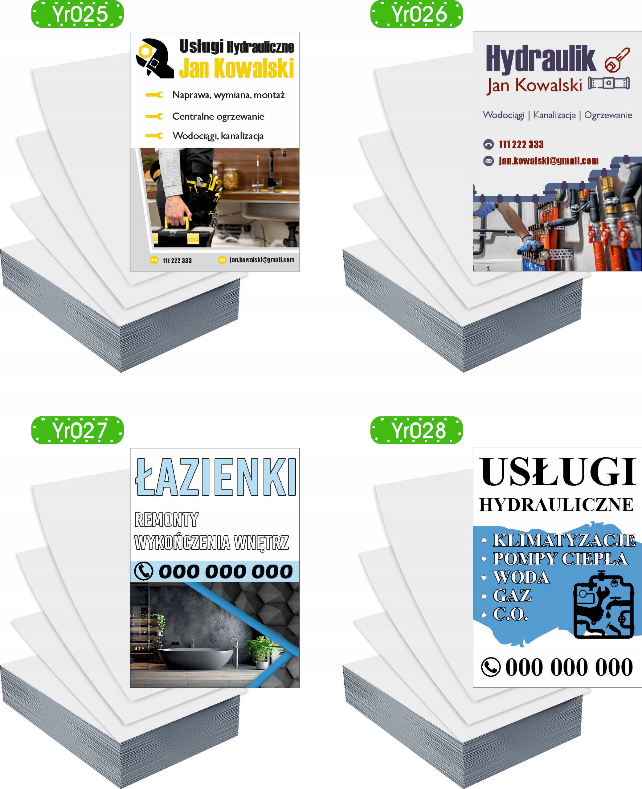 Ulotki A4 100 szt reklamowe firmowe DUŻY WYBÓR WZORÓW MECHANIKA POJAZDOWA