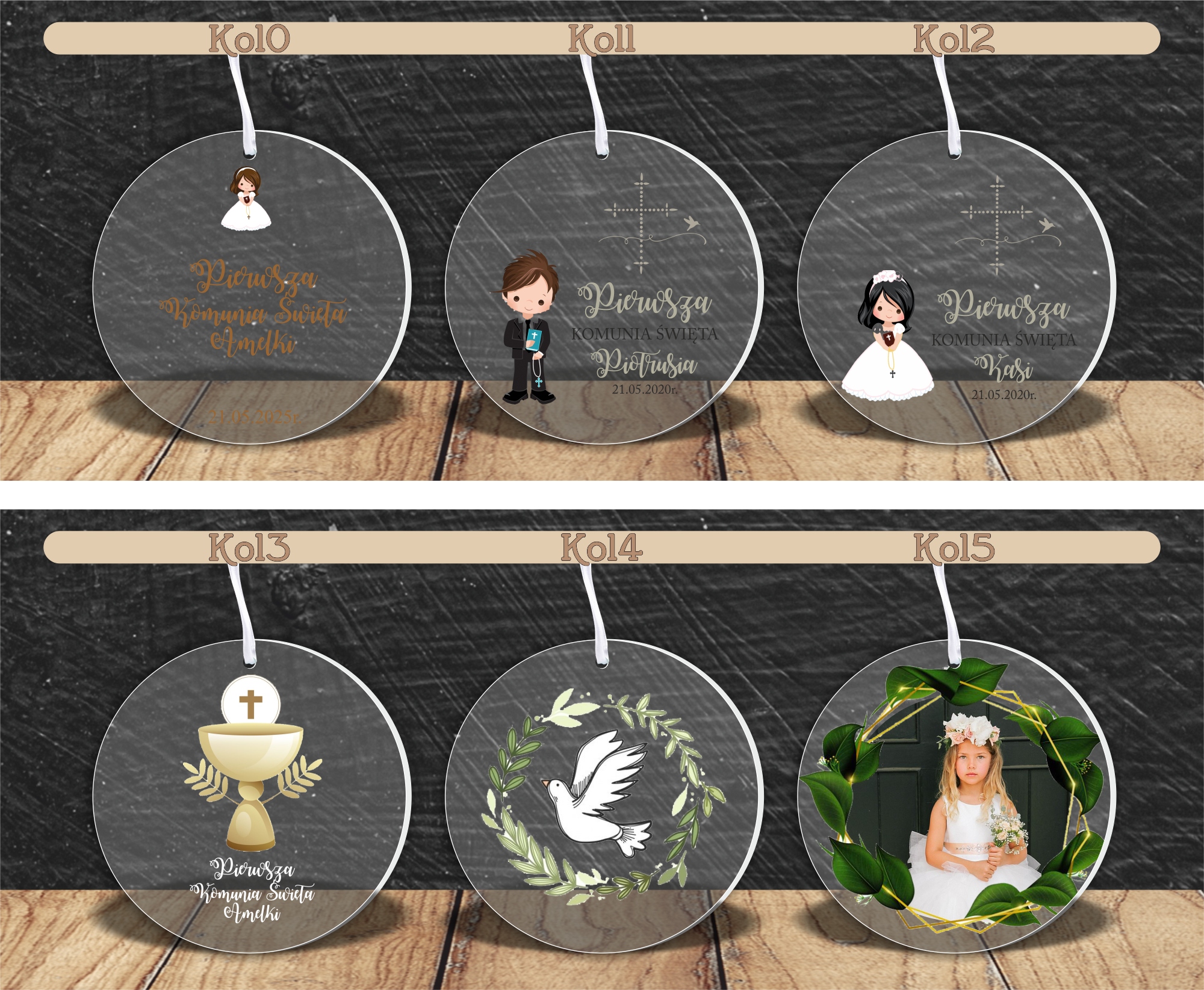 MEDAL z PLEXI nadrukiem UV PODZIĘKOWANIE DLA GOŚCI NA WESELE TWÓJ NAPIS