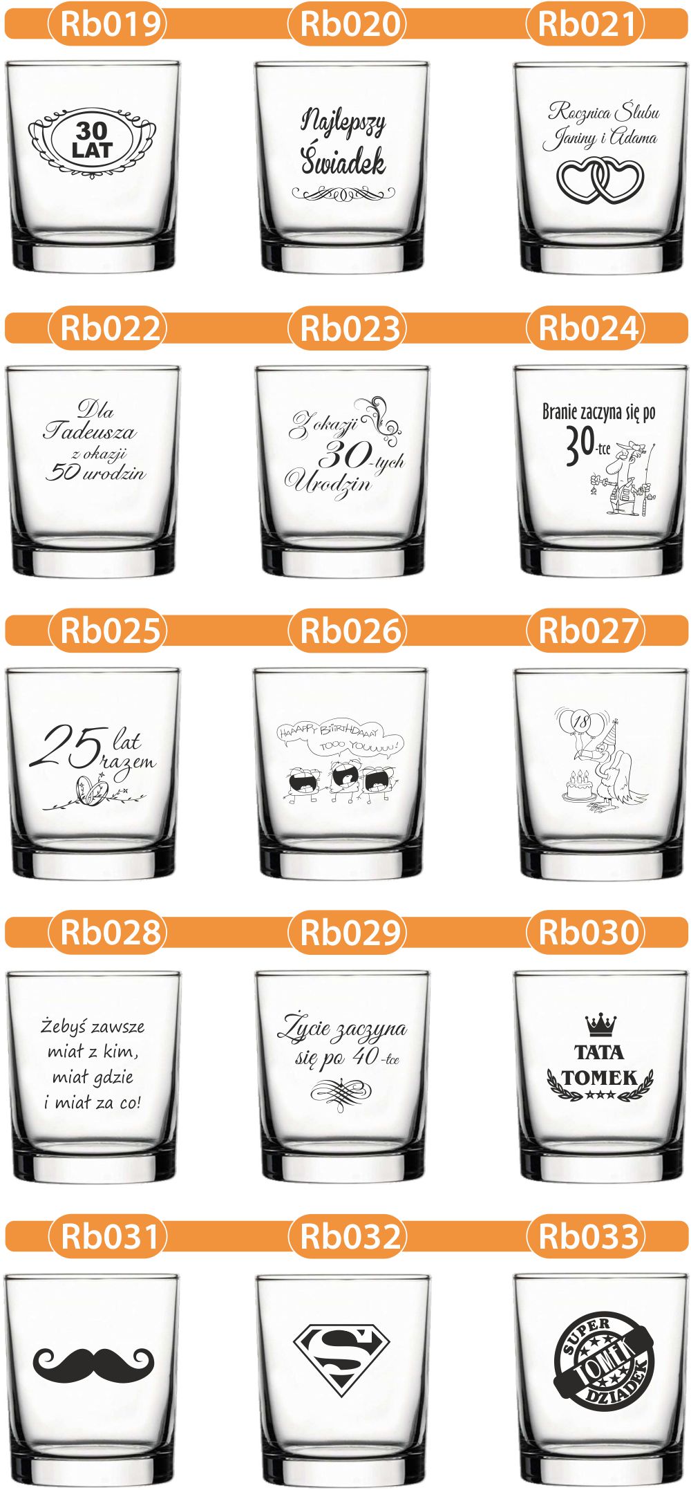KARAFKA z grawerem + 6 szklanek PREZENT URODZINY