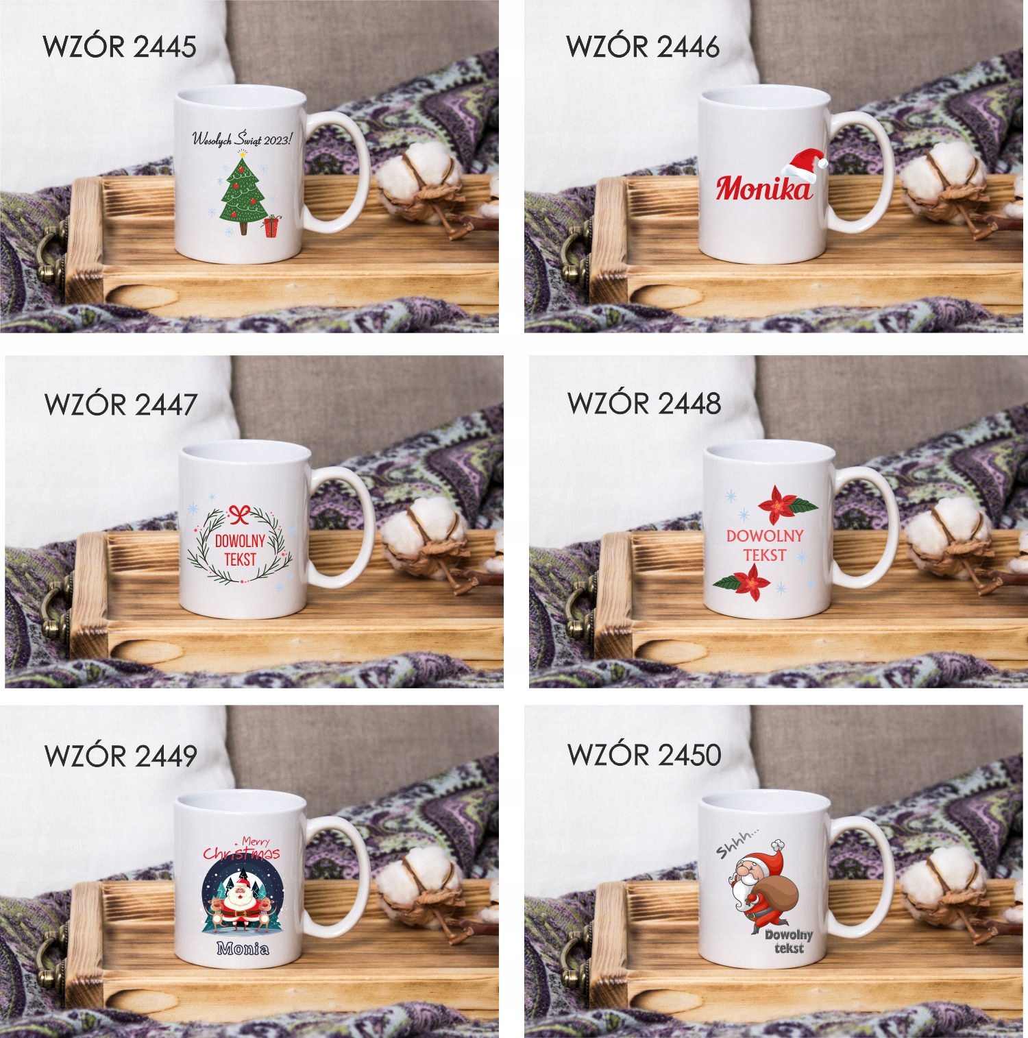 Kubek z nadrukiem PREZENT ŚWIĄTECZNY ŚWIĘTA ROK