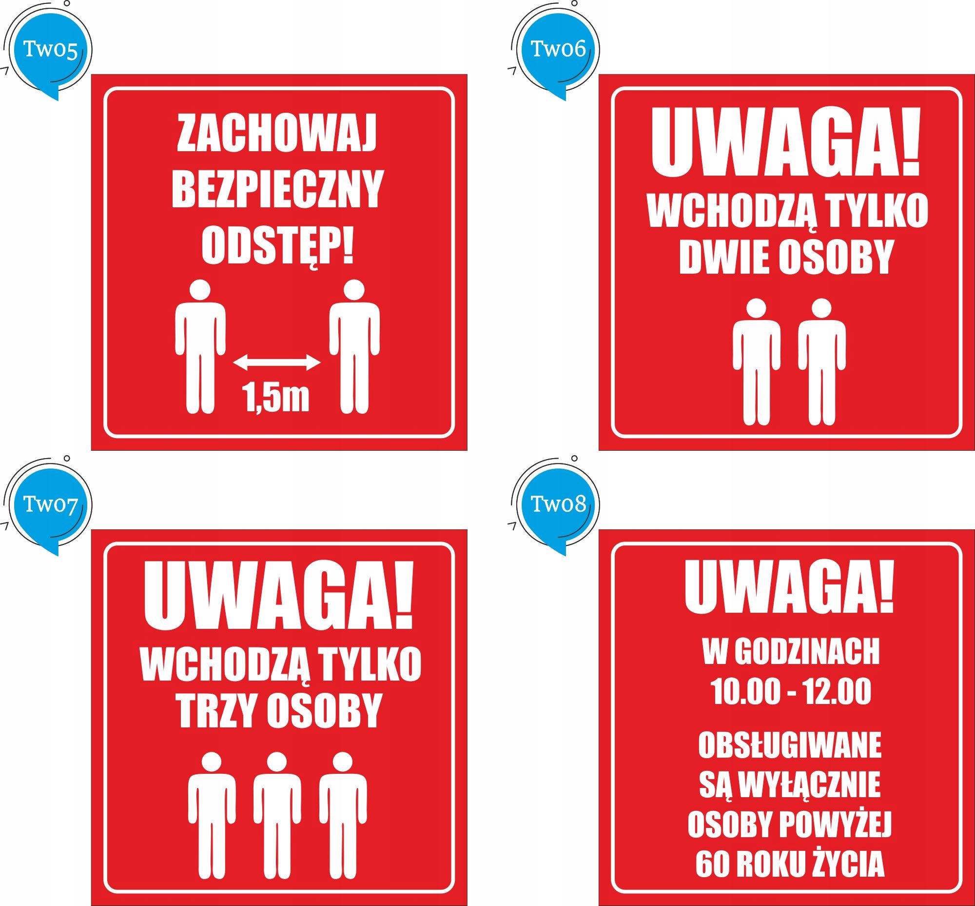 Wejście tylko w masce ochronnej NAKLEJKA