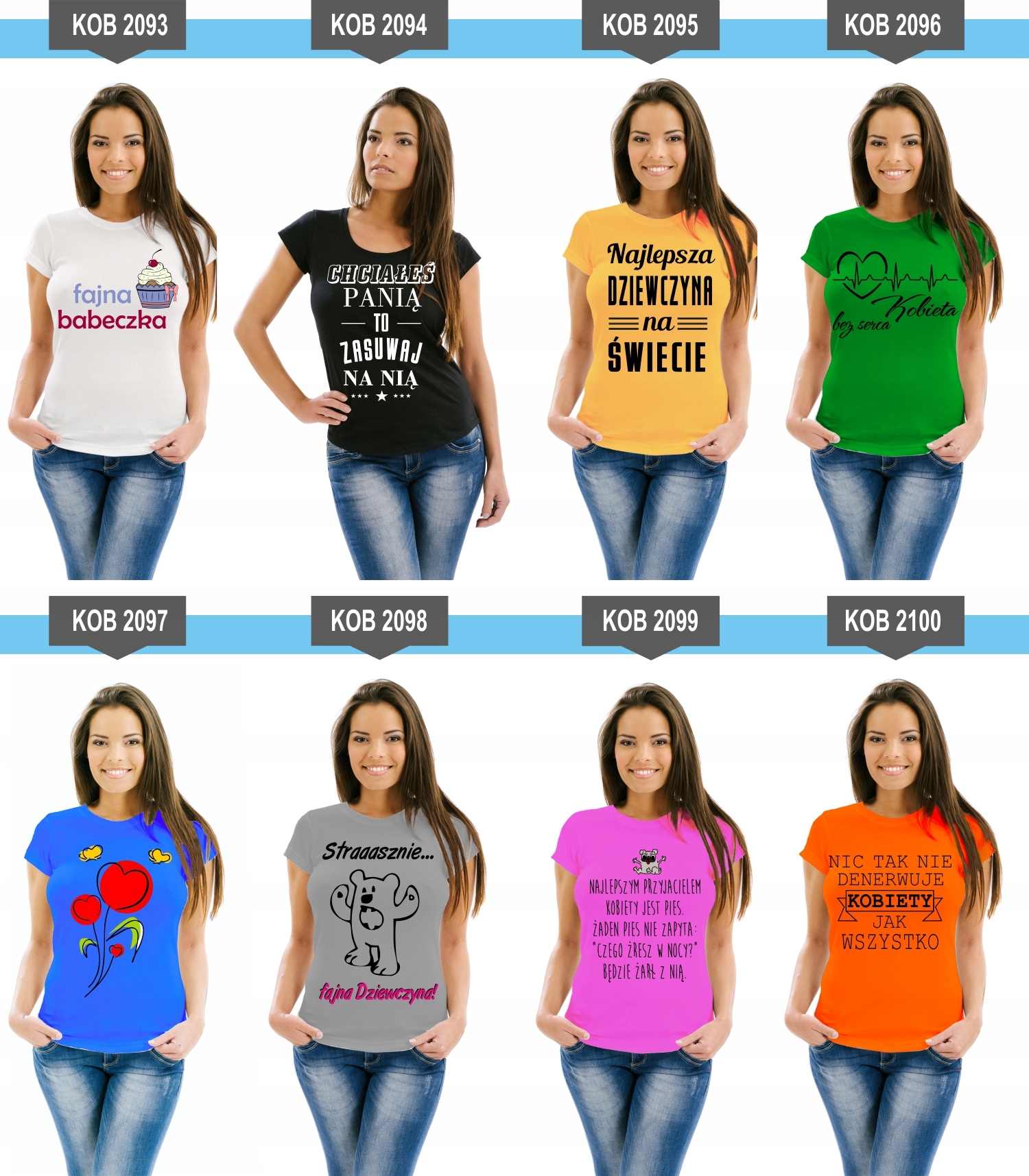 Koszulka z nadrukiem PREZENT na Dzień Kobiet