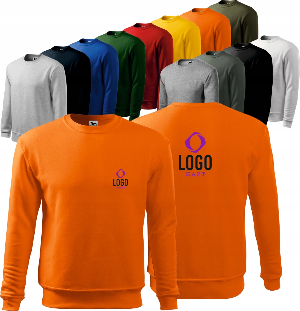 BLUZA MĘSKA/DZIĘCIECA Z WŁASNYM HAFTEM NADRUKIEM LOGO