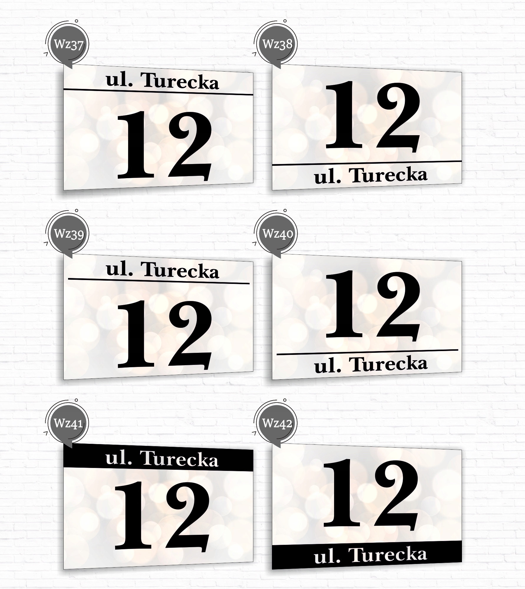 Tabliczka Tablica ADRESOWA ALUMINIOWA Numer domu posesji cyfry ulica 40x30