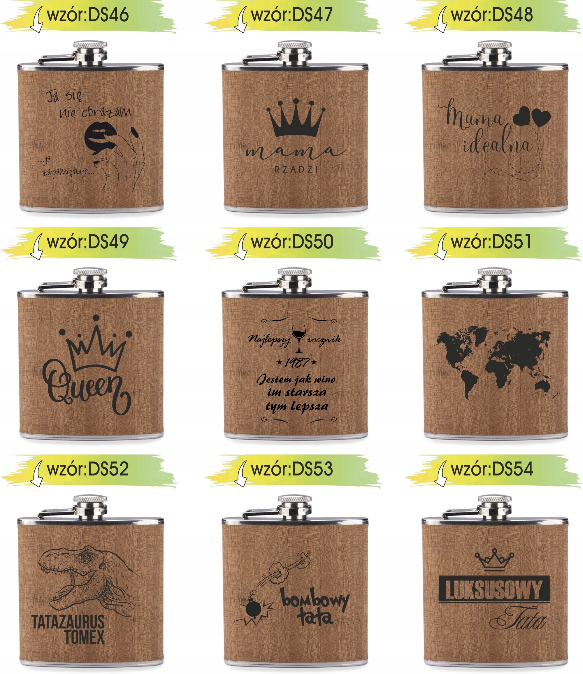 GRAWER Piersiówka 200 ml personalizowany prezent dla chłopaka