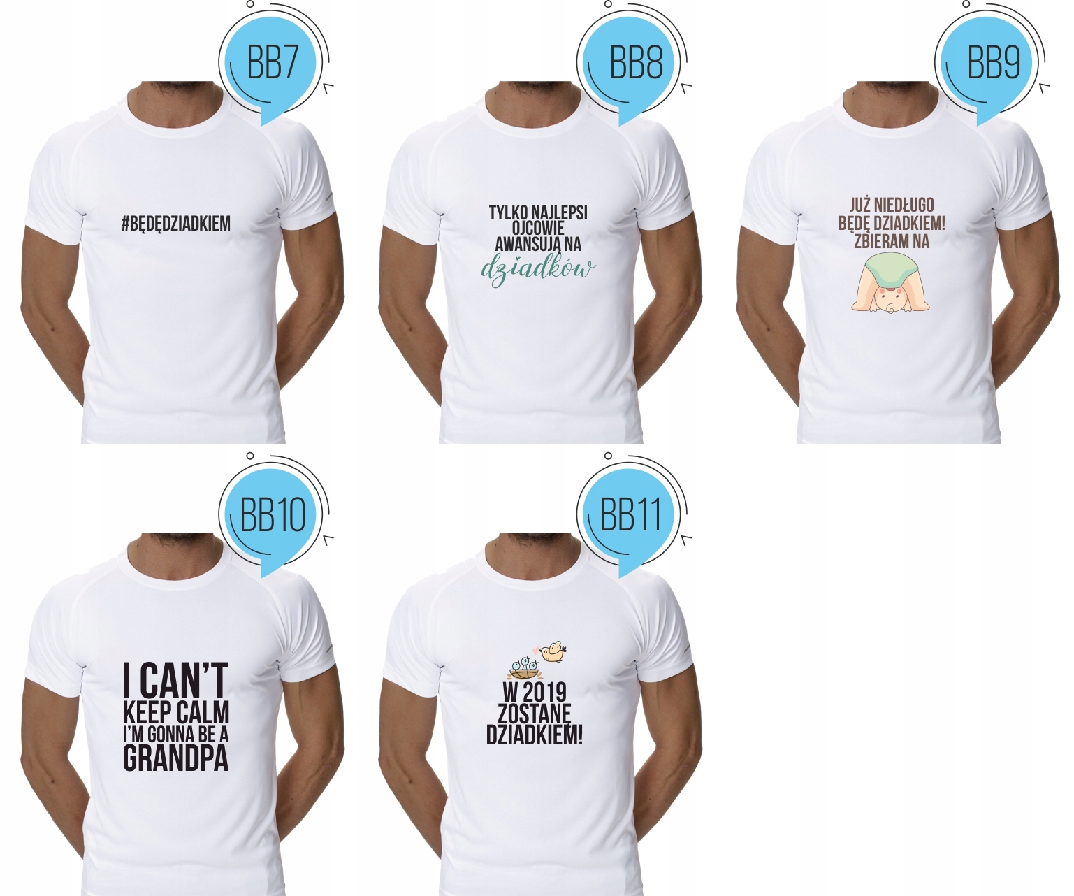 Koszulka z napisem DLA BABCI prezent