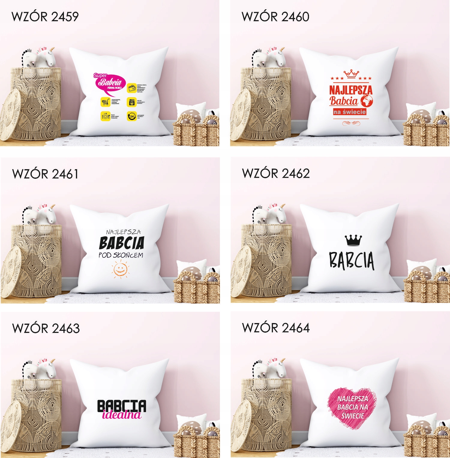 Poduszka PREZENT dla dziadków KOCHAM CIĘ