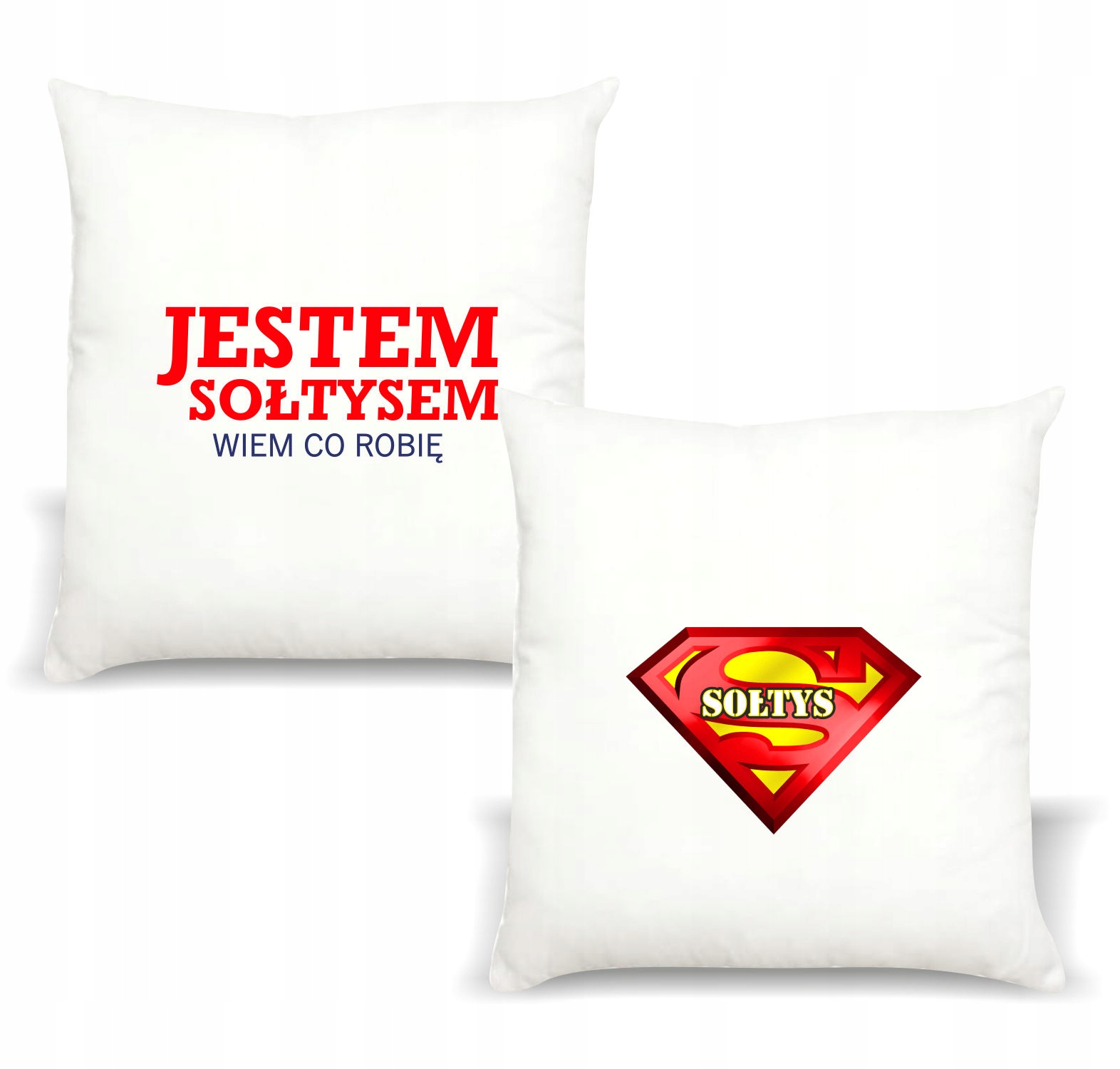 Poduszka z nadrukiem PREZENT JESTEM SOŁTYSEM