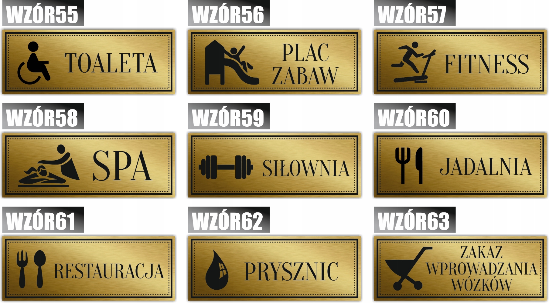 Tabliczka Złota Srebrna na drzwi ZAKAZ HAŁASOWANIA