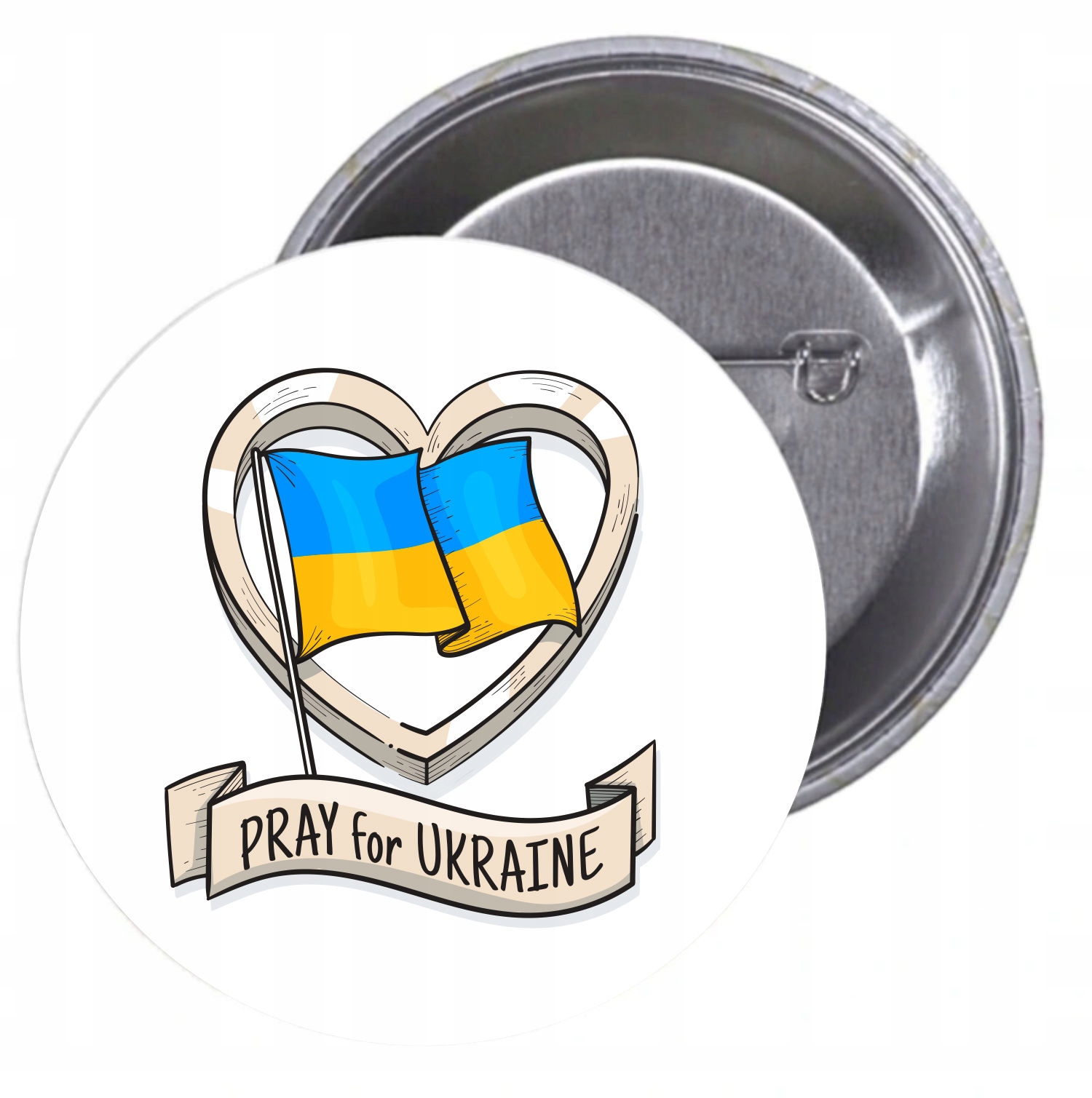 Przypinki buttony TANIO SOLIDARNOŚĆ Z UKRAINĄ
