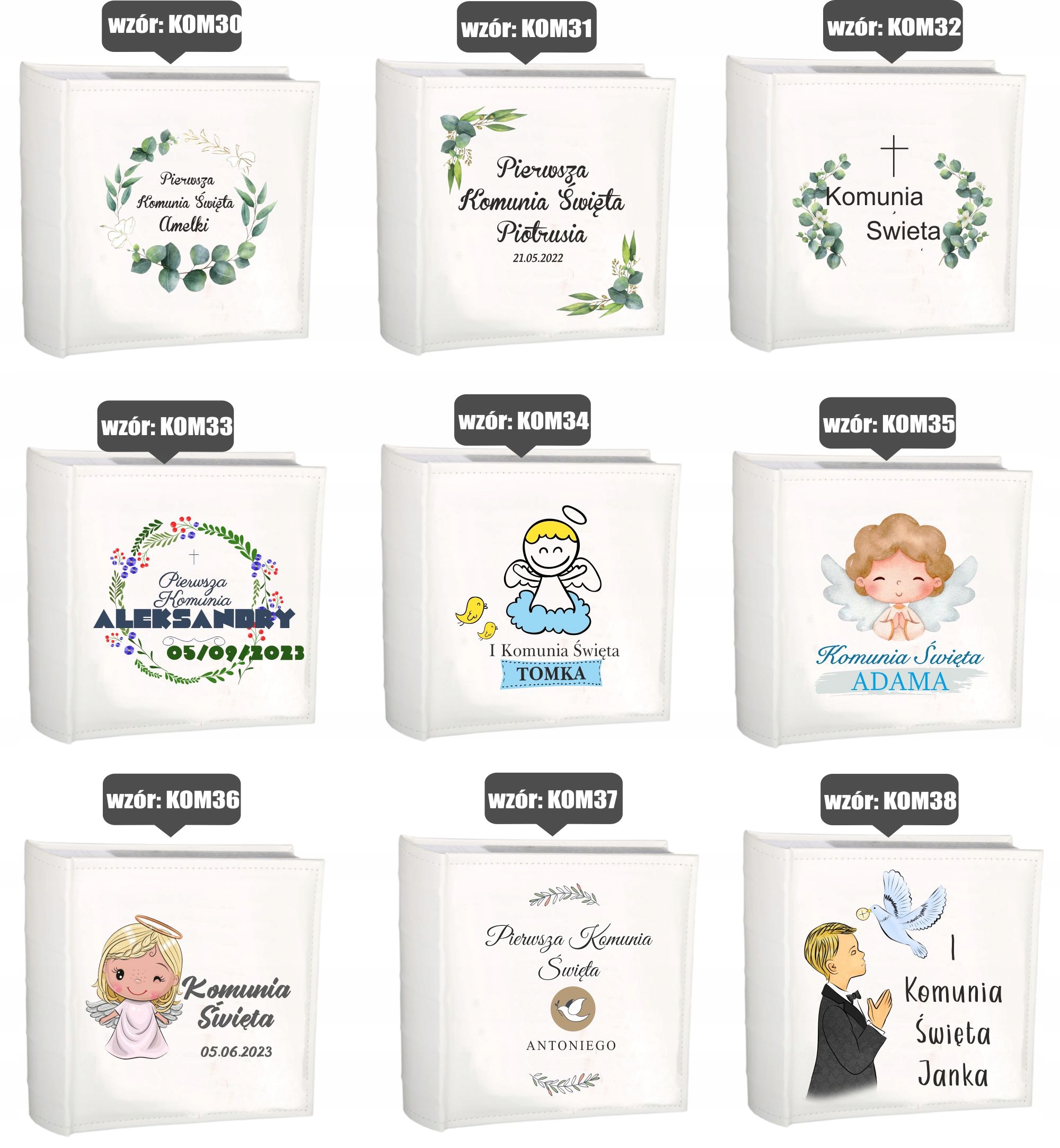 PAMIĄTKA PIERWSZEJ KOMUNII ŚWIĘTEJ ALBUM ZDJĘCIA