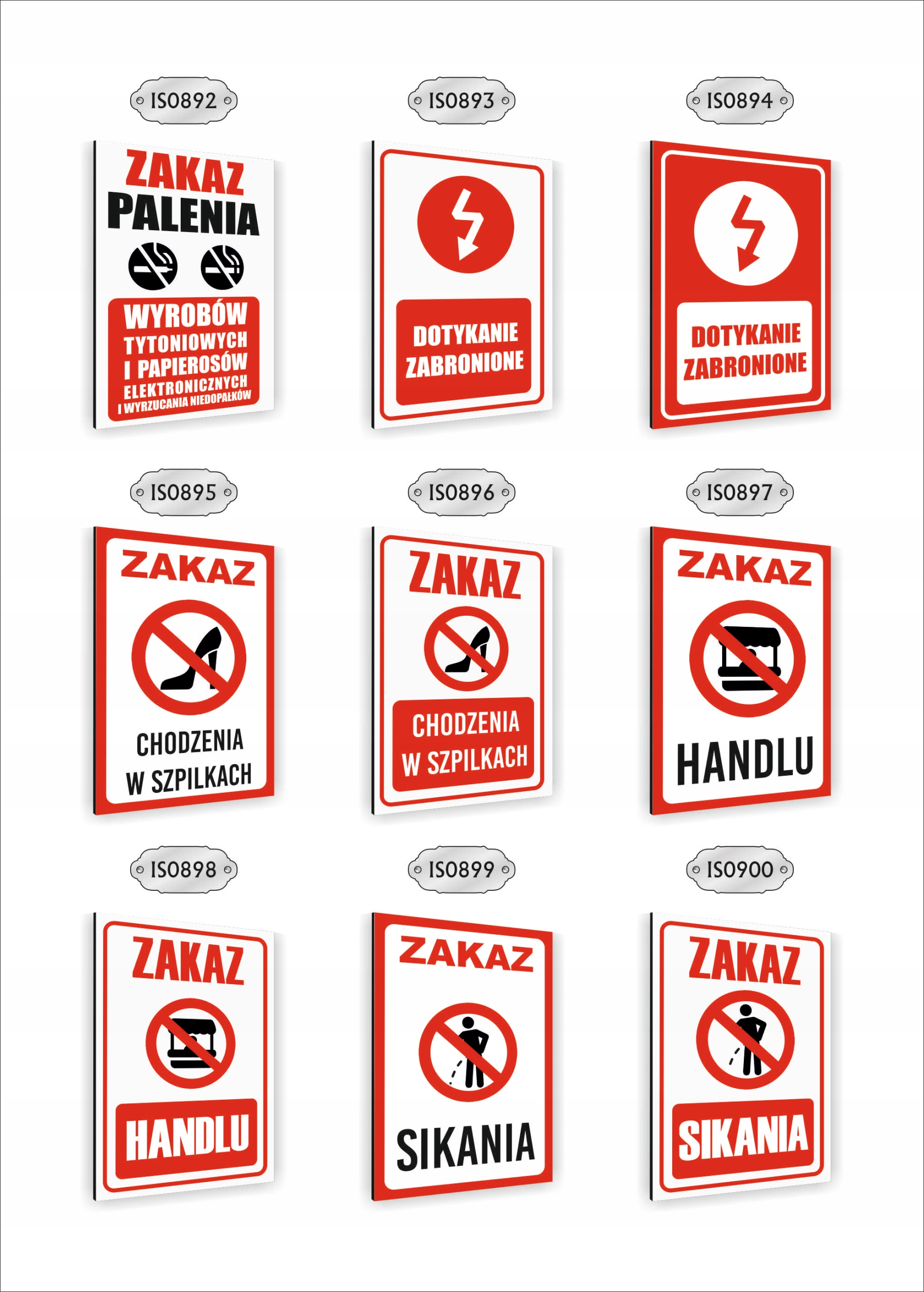 Tabliczka znak informacyjny dibond nadruk UV 30x20 ZAKAZ PARKOWANIA