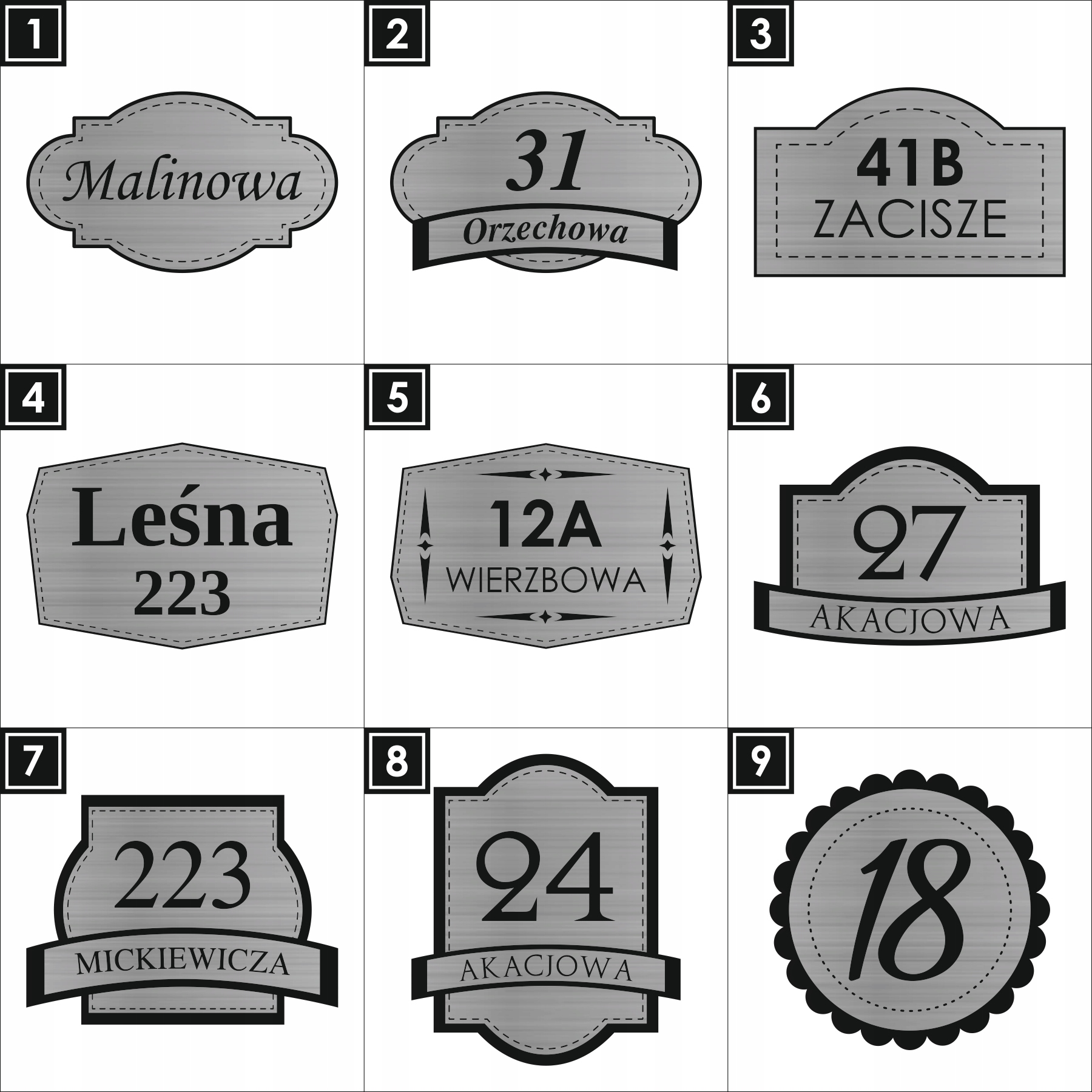 TABLICZKA TABLICA GRAWEROWANA ADRESOWA laminat grawer numer domu