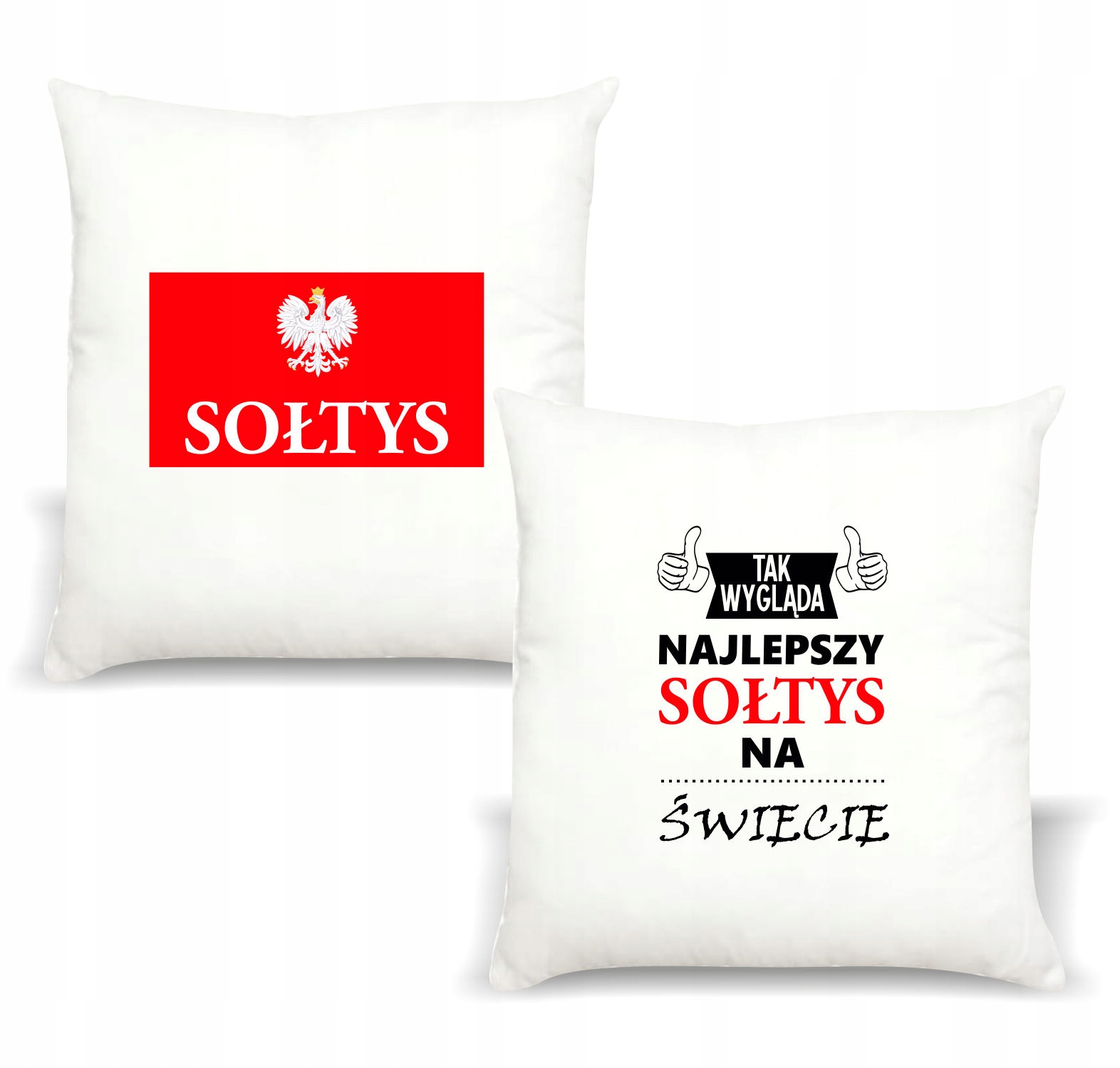 Poduszka z nadrukiem PREZENT dla SOŁTYSA SOŁTYS