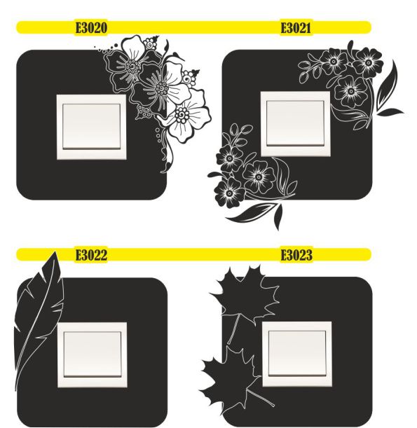 naklejki na włącznik NAKLEJKA POD KONTAKT ścienne