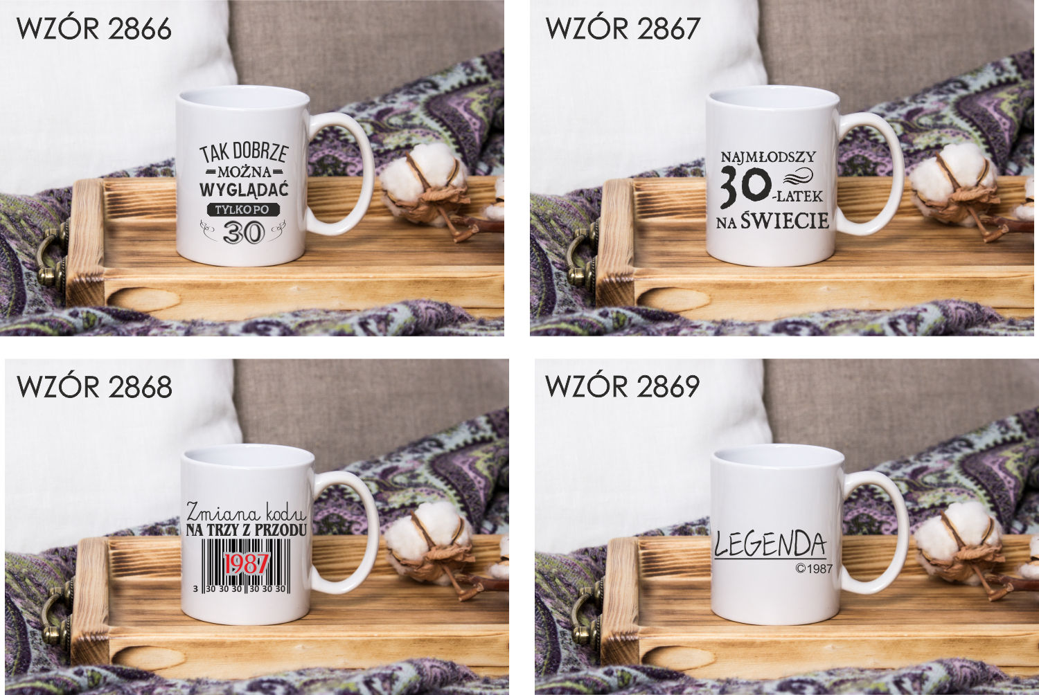 Kubek z nadrukiem PREZENT CZŁOWIEK LEGENDA ROK