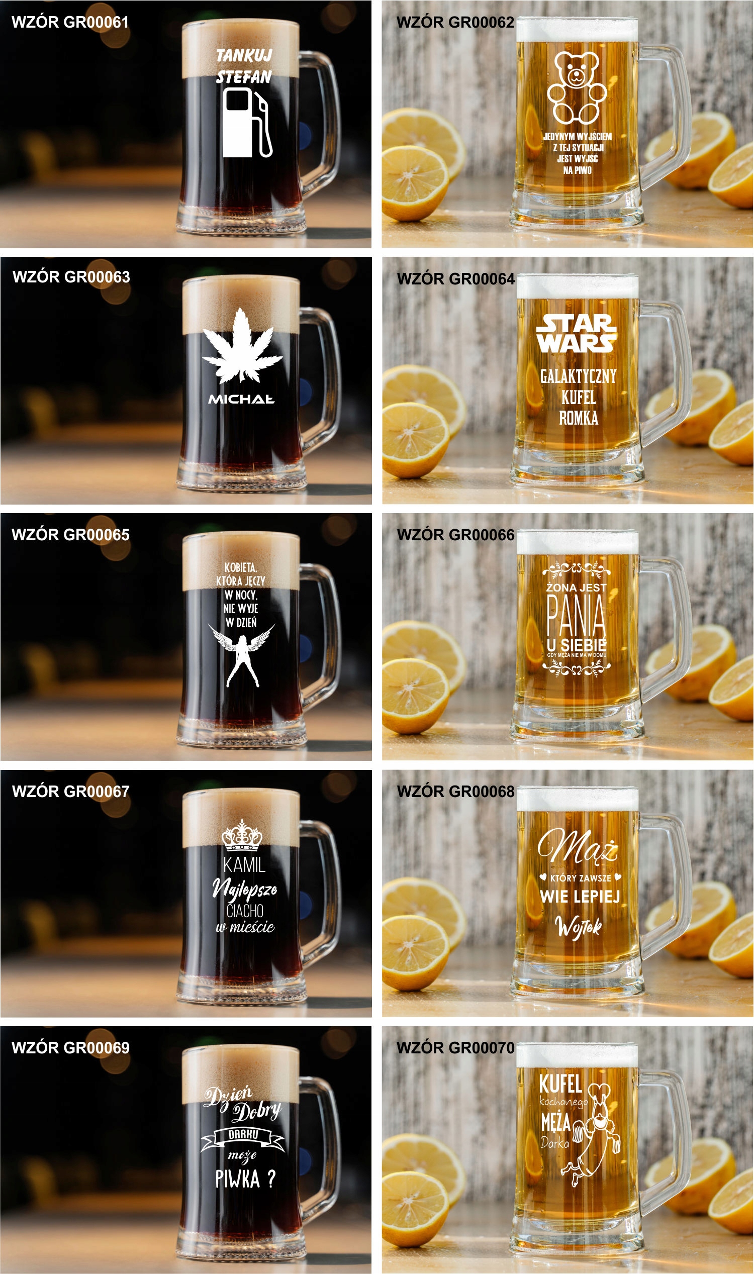 Kufel do Piwa Z GRAWEREM PREZENT dla DZIADKA