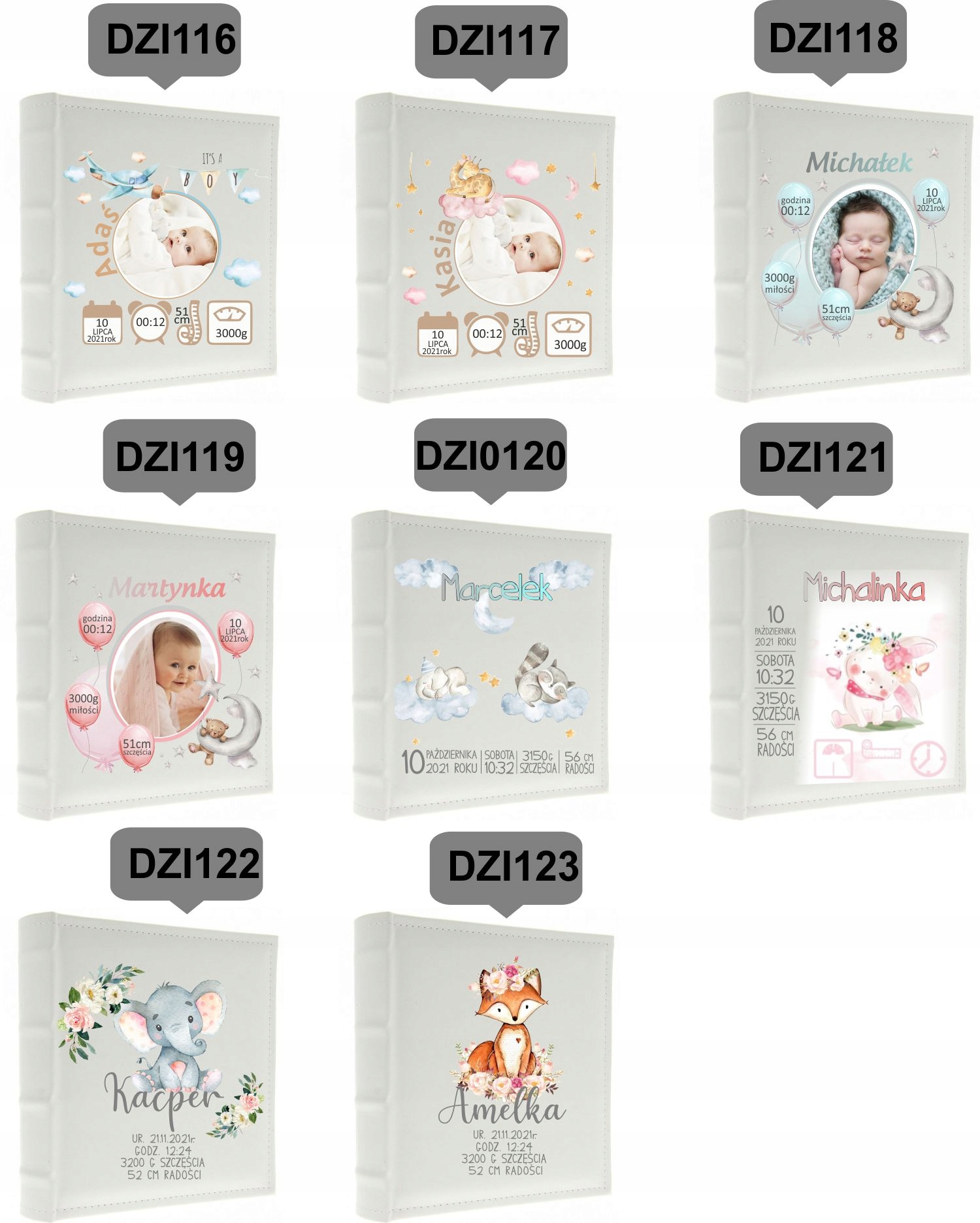 DUŻY ALBUM NA ZDJĘCIA Z NADRUKIEM dla dziecka