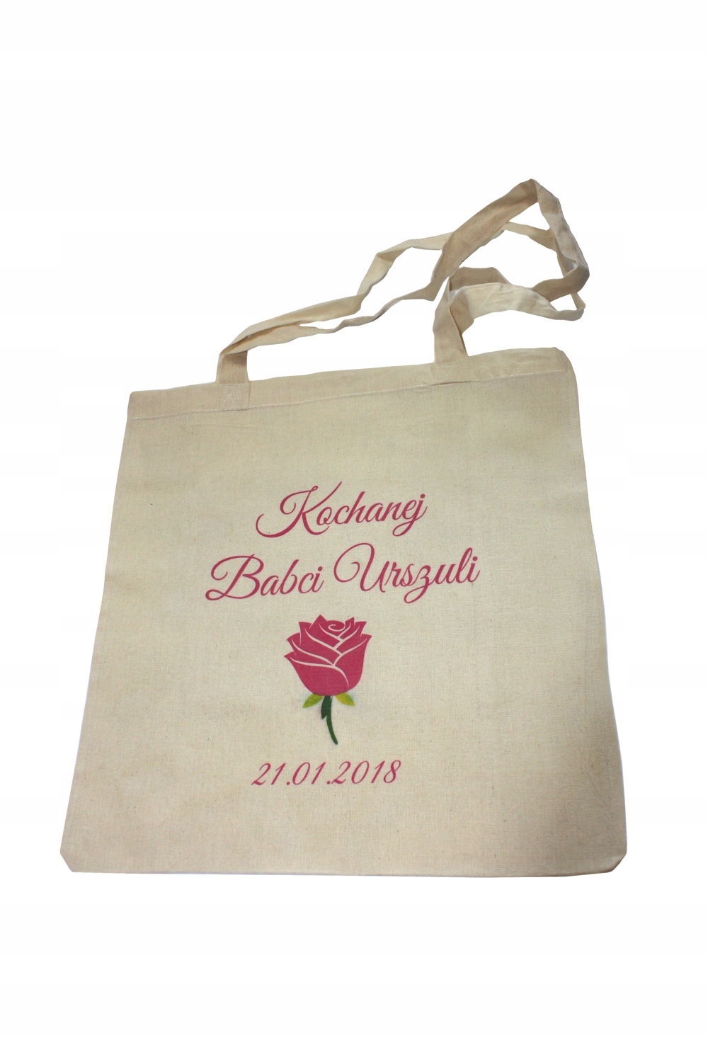 EKO TORBA czarna super nadruk Twój napis TANIO