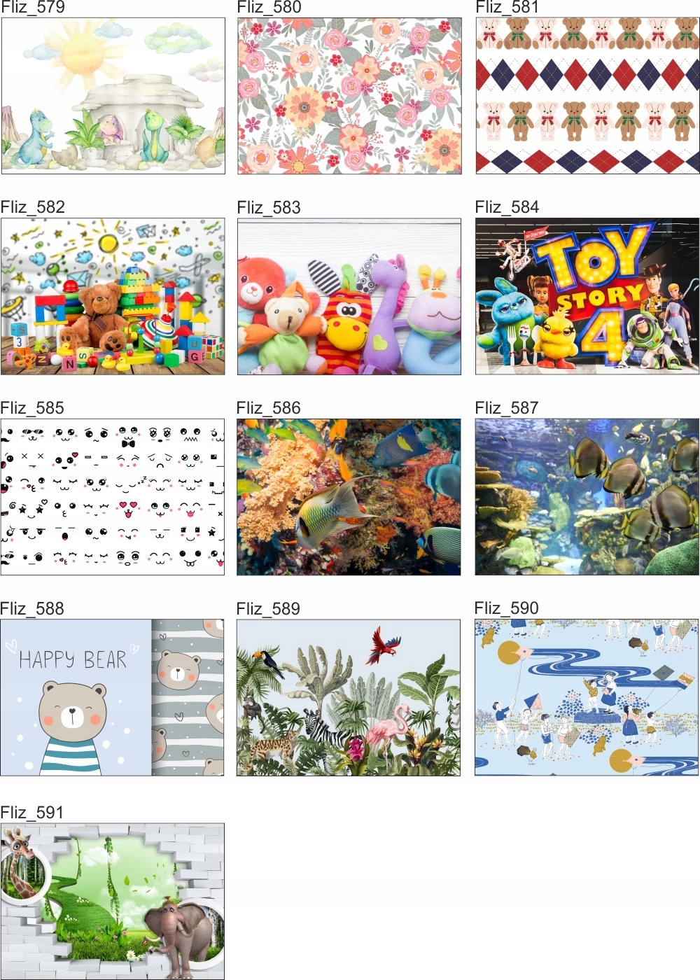 FOTOTAPETA FLI dla dzieci balony chmurki na wymiar