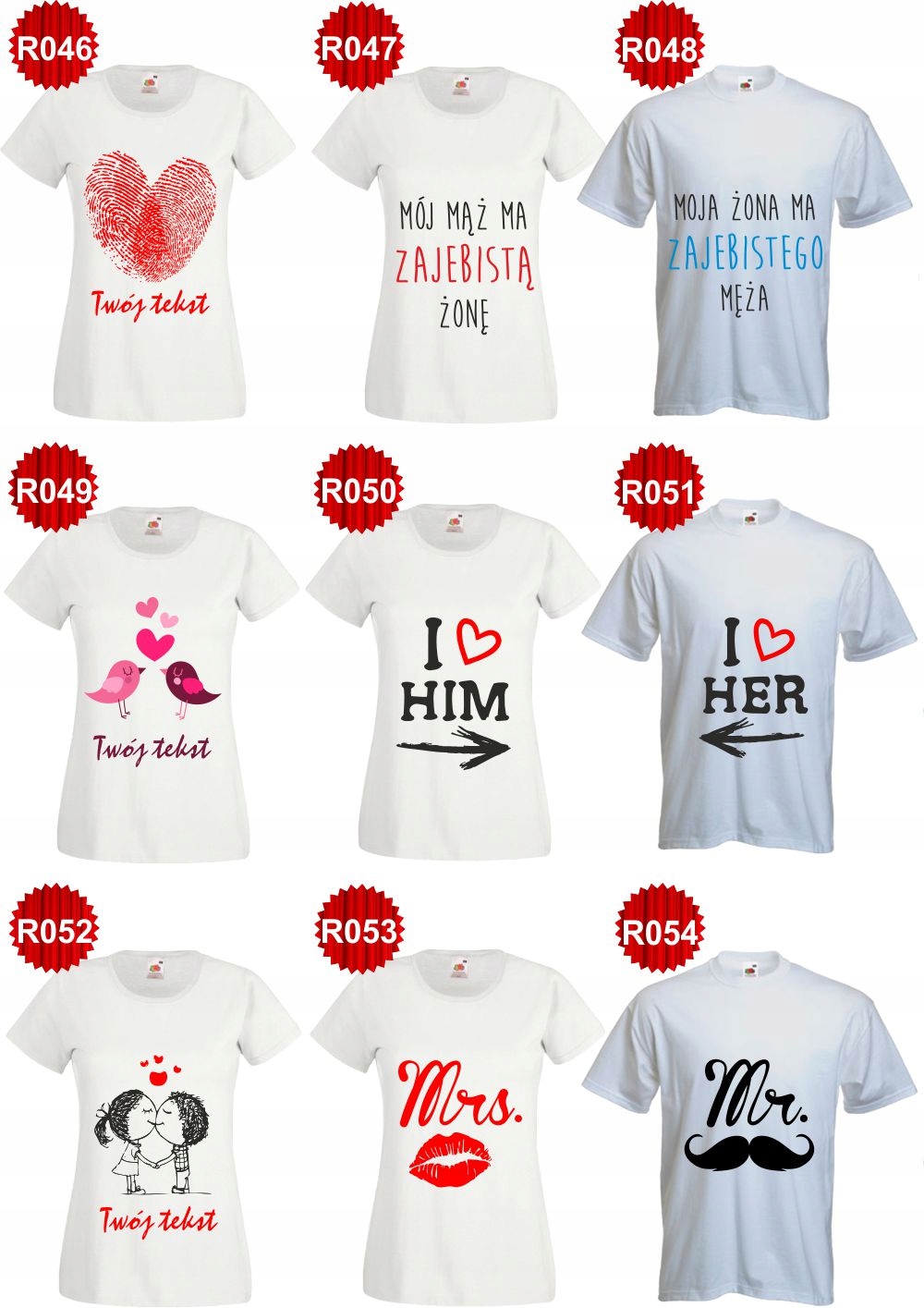 KOSZULKA t-shirt dla zakochanych MRS always RIGHT