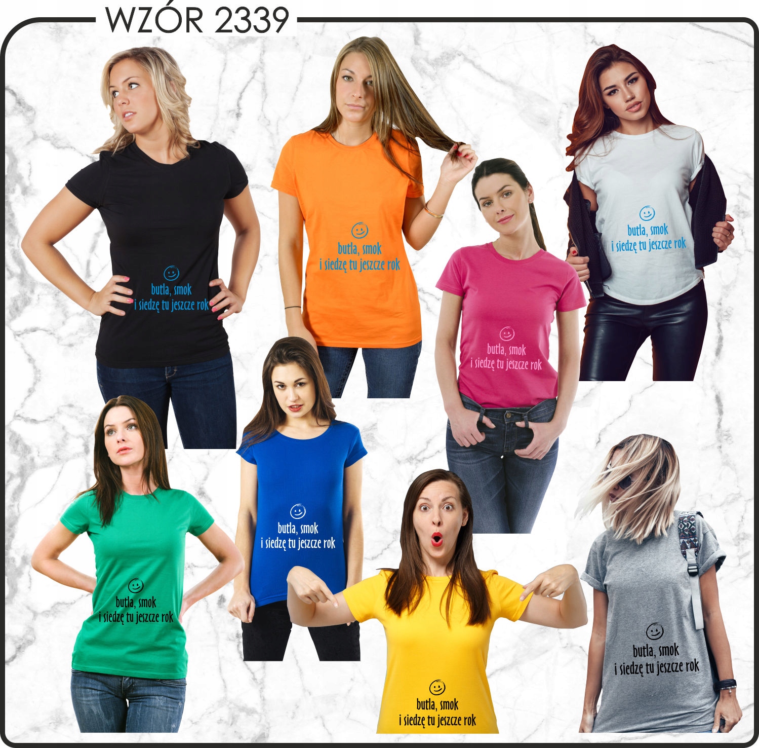 Koszulka z nadrukiem WYCHODZĘ JESIENIĄ STÓPKI