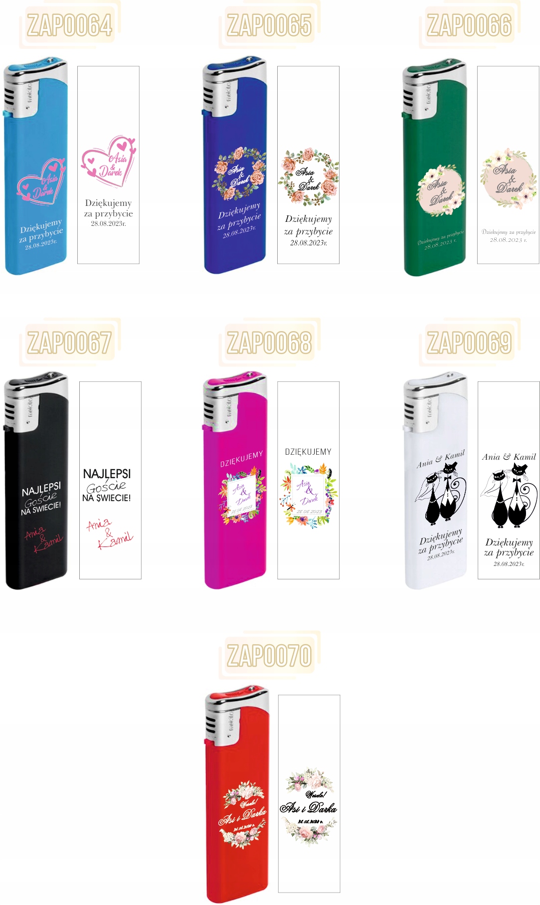 Zapalniczka gazowa z nadrukiem uv prezent twój napis na dzień taty ojca