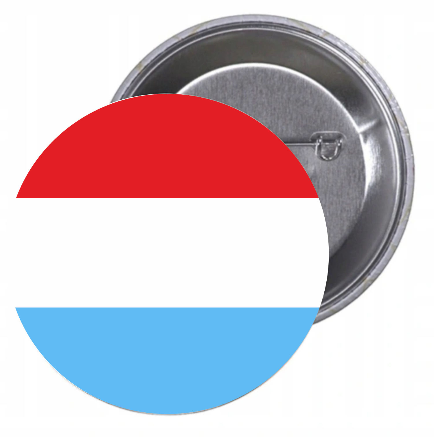 Przypinki buttony FLAGA LUKSEMBURG z grafiką HIT