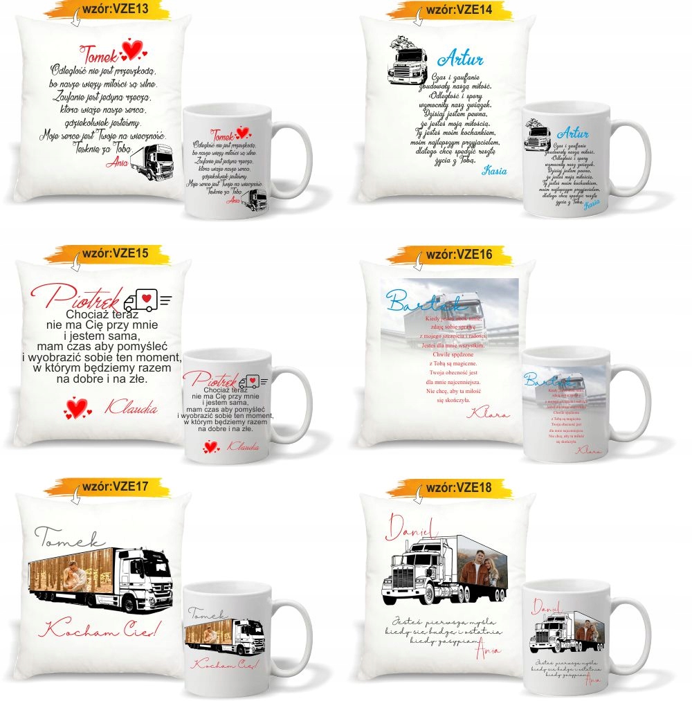 foto PODUSZKA KUBEK PREZENT na Walentynki dla żony