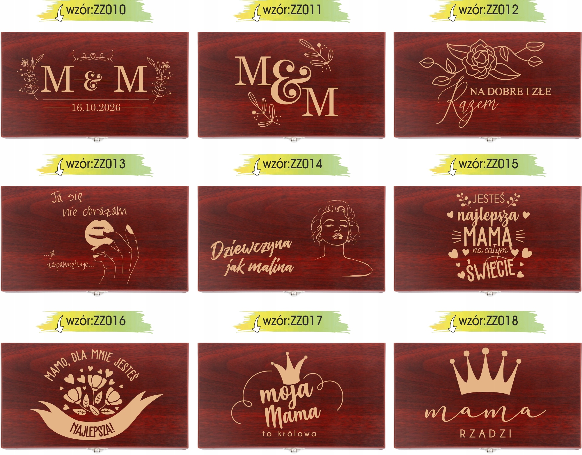 GRAWER Zestaw do wina PREZENT PERSONALIZOWANY na DZIEŃ KOBIET