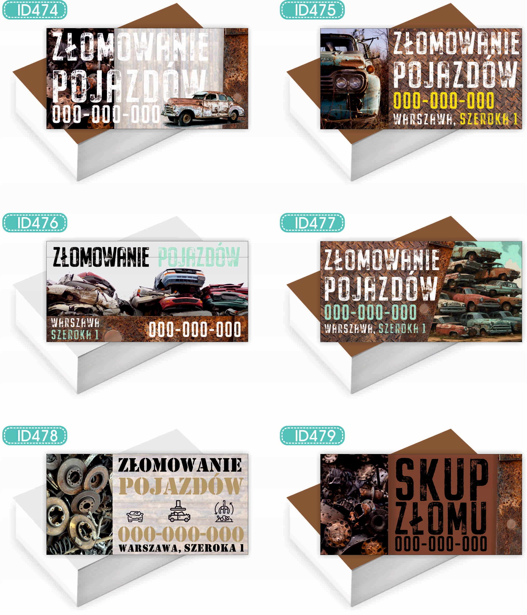 Wizytówki firmowe Foliowane 1000szt wiele różnych wzorów REKRUTACJA