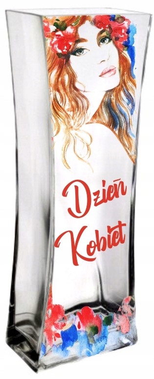 Wazon prezent na Dzień Kobiet dla Kobiety nadruk