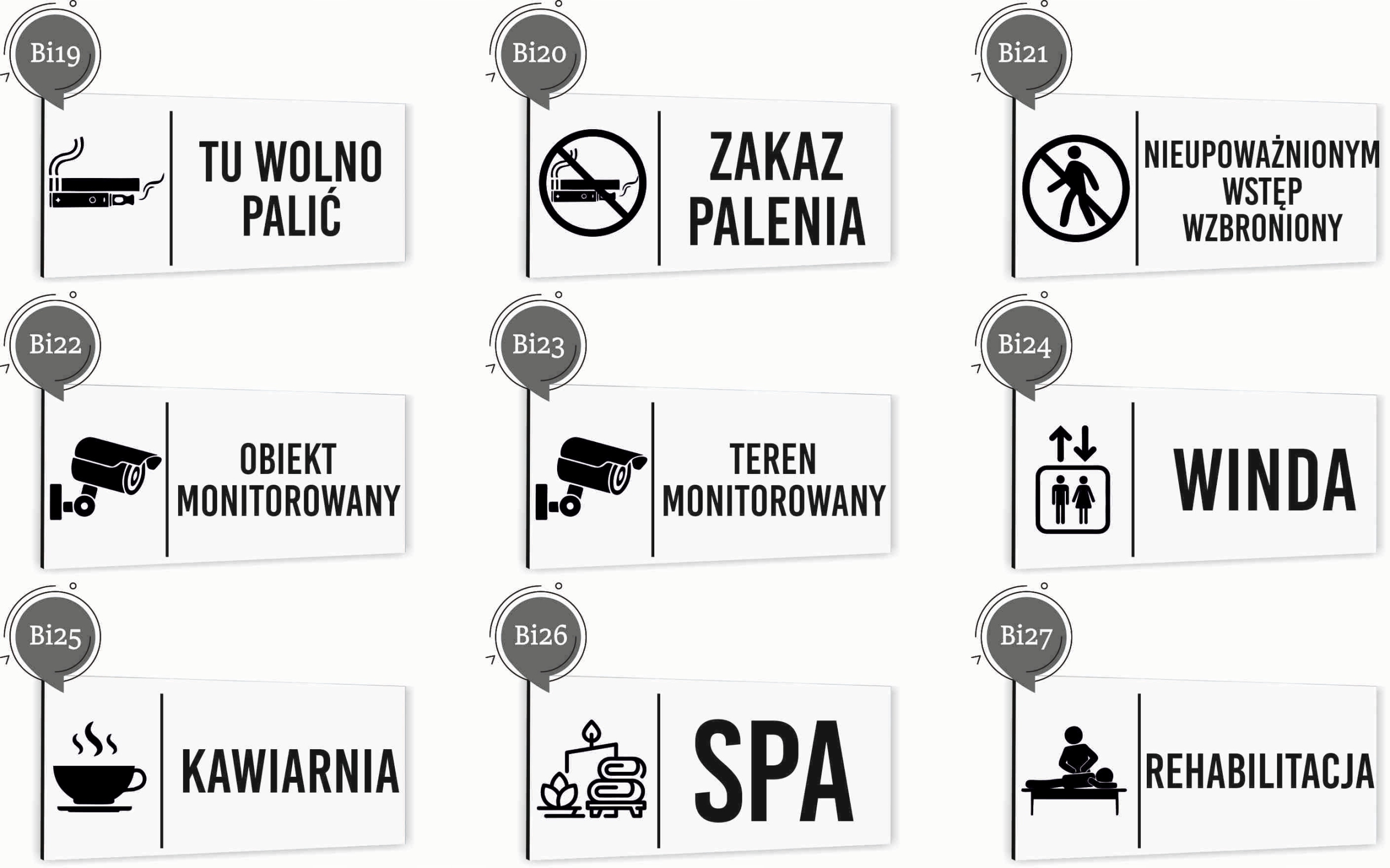 Tabliczka informacyjna BASEN Aluminium BIAŁA Dibond NIERDZEWNA Piktogram